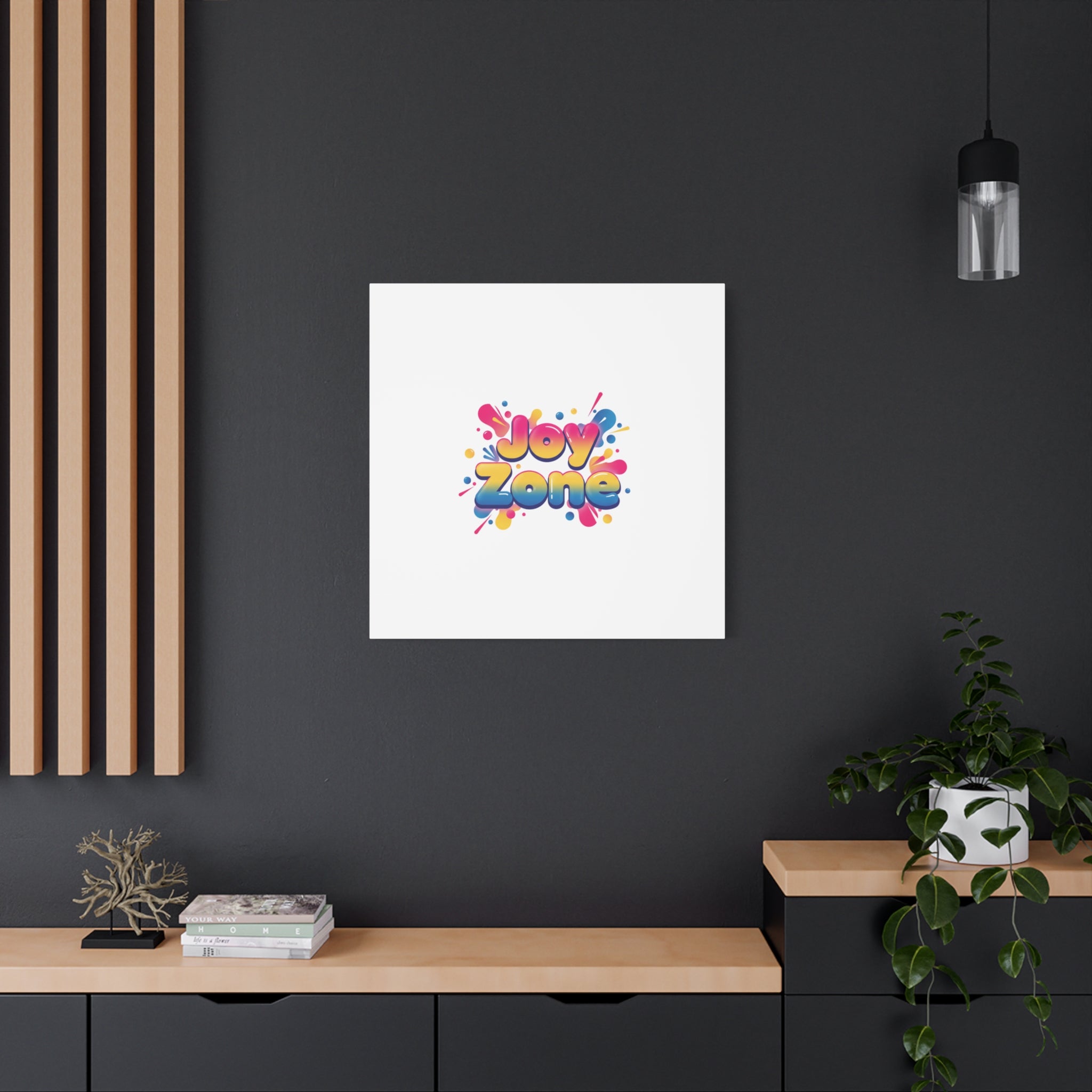 Joy Zone Canvas | Dopamine Decor, Neon Gradient Squishy Art