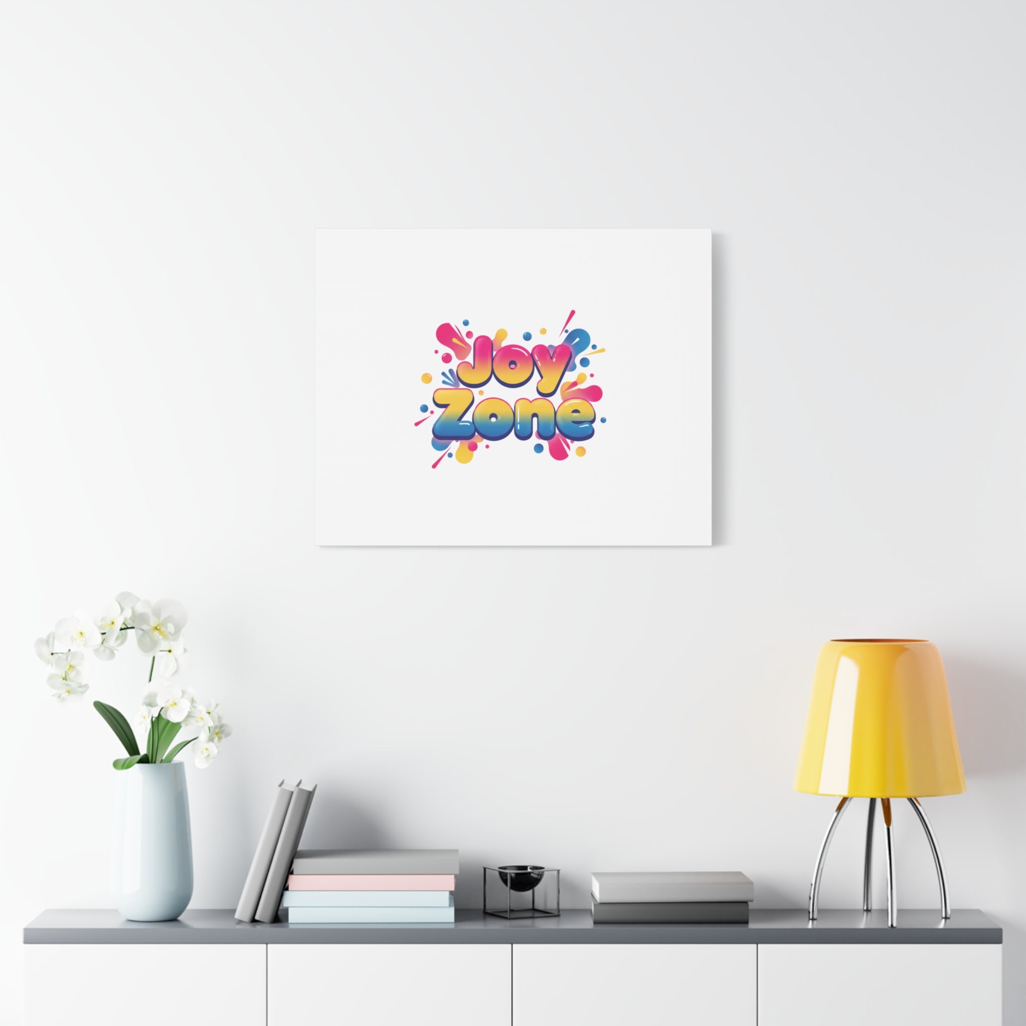 Joy Zone Canvas | Dopamine Decor, Neon Gradient Squishy Art