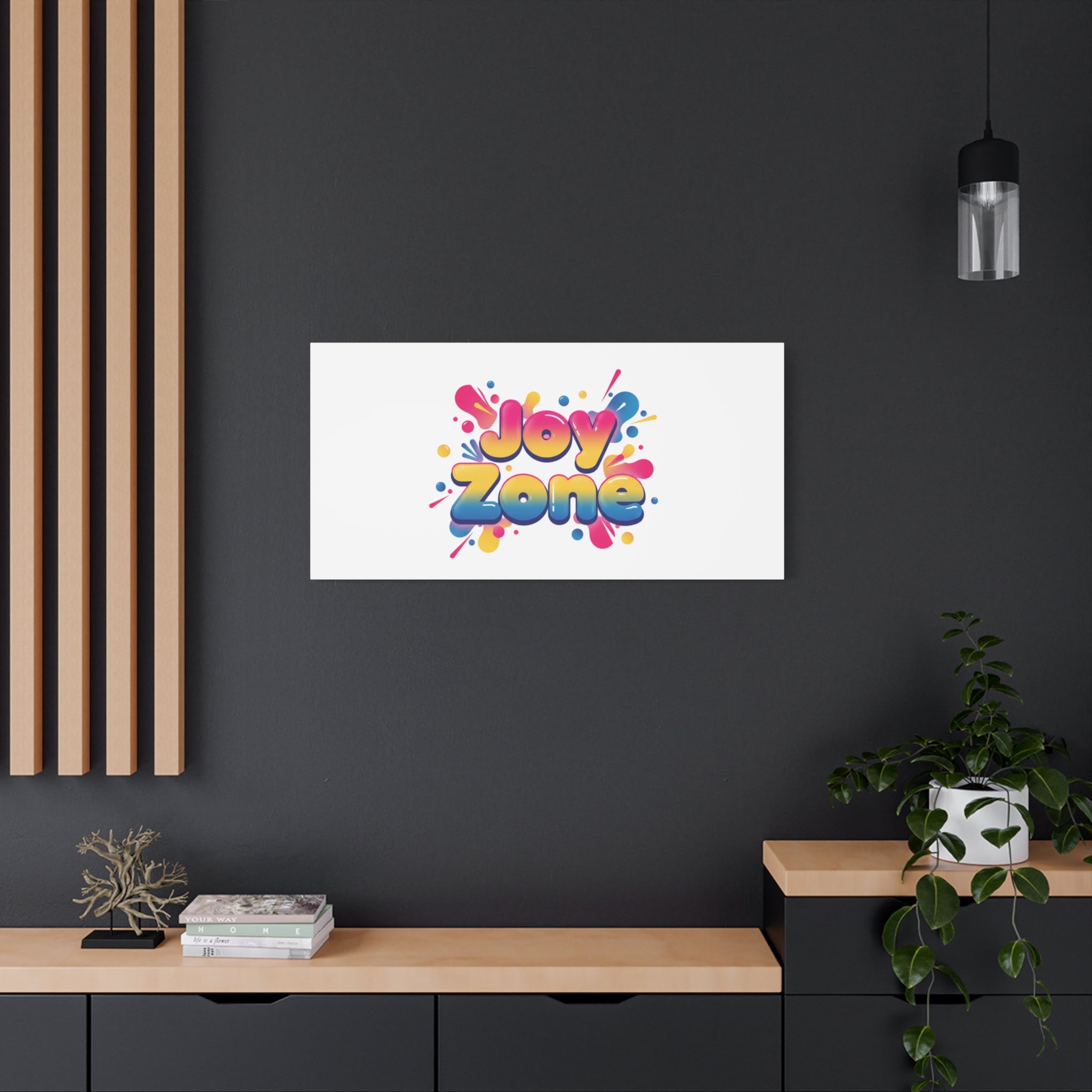 Joy Zone Canvas | Dopamine Decor, Neon Gradient Squishy Art