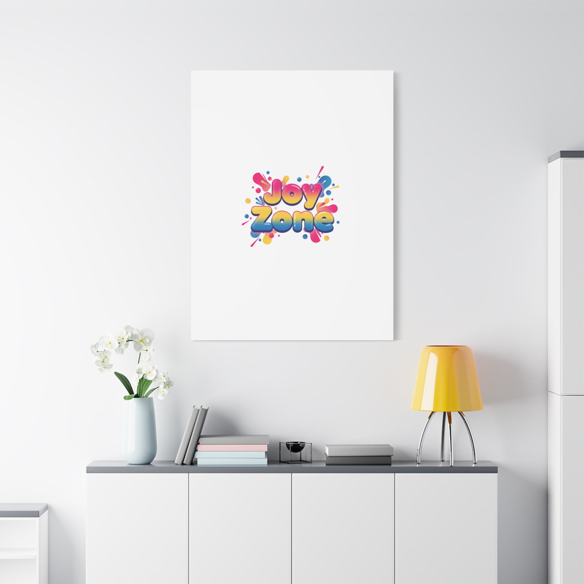 Joy Zone Canvas | Dopamine Decor, Neon Gradient Squishy Art