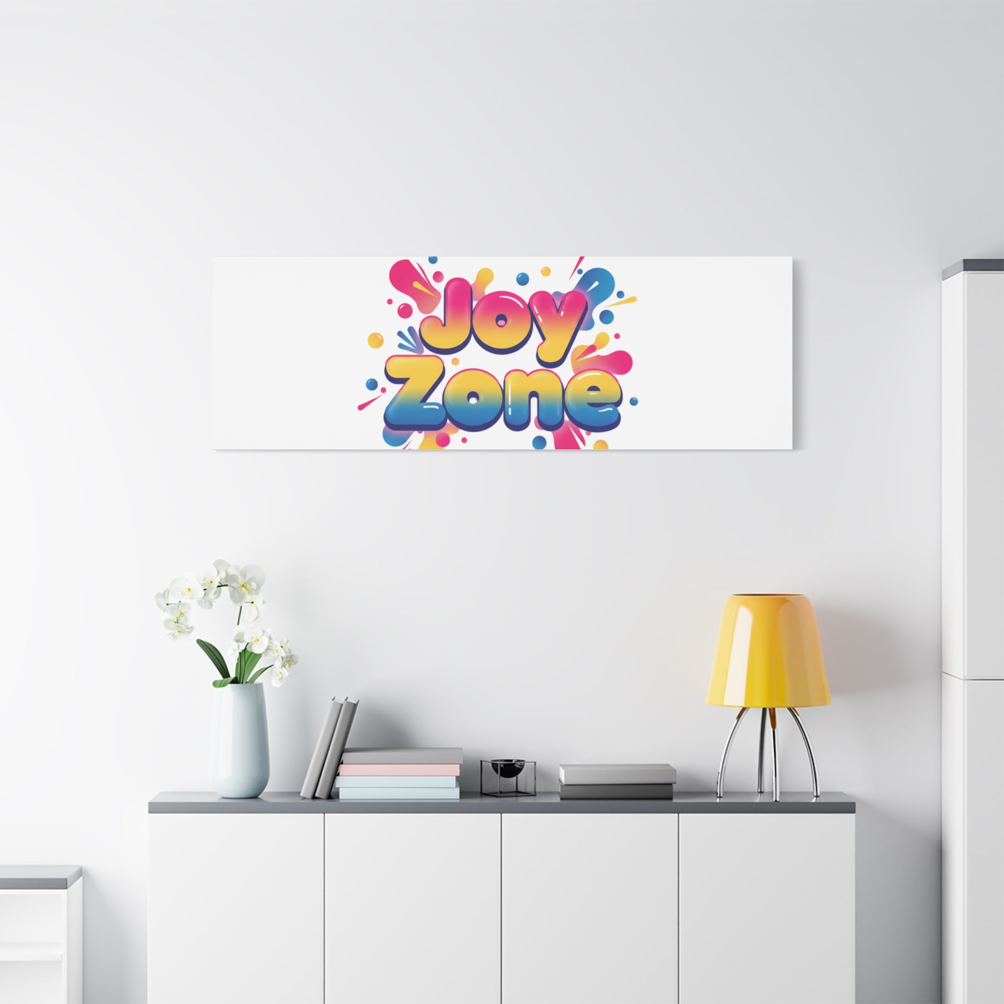 Joy Zone Canvas | Dopamine Decor, Neon Gradient Squishy Art