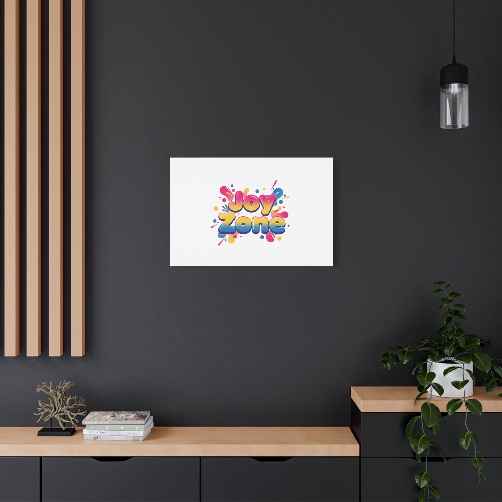 Joy Zone Canvas | Dopamine Decor, Neon Gradient Squishy Art