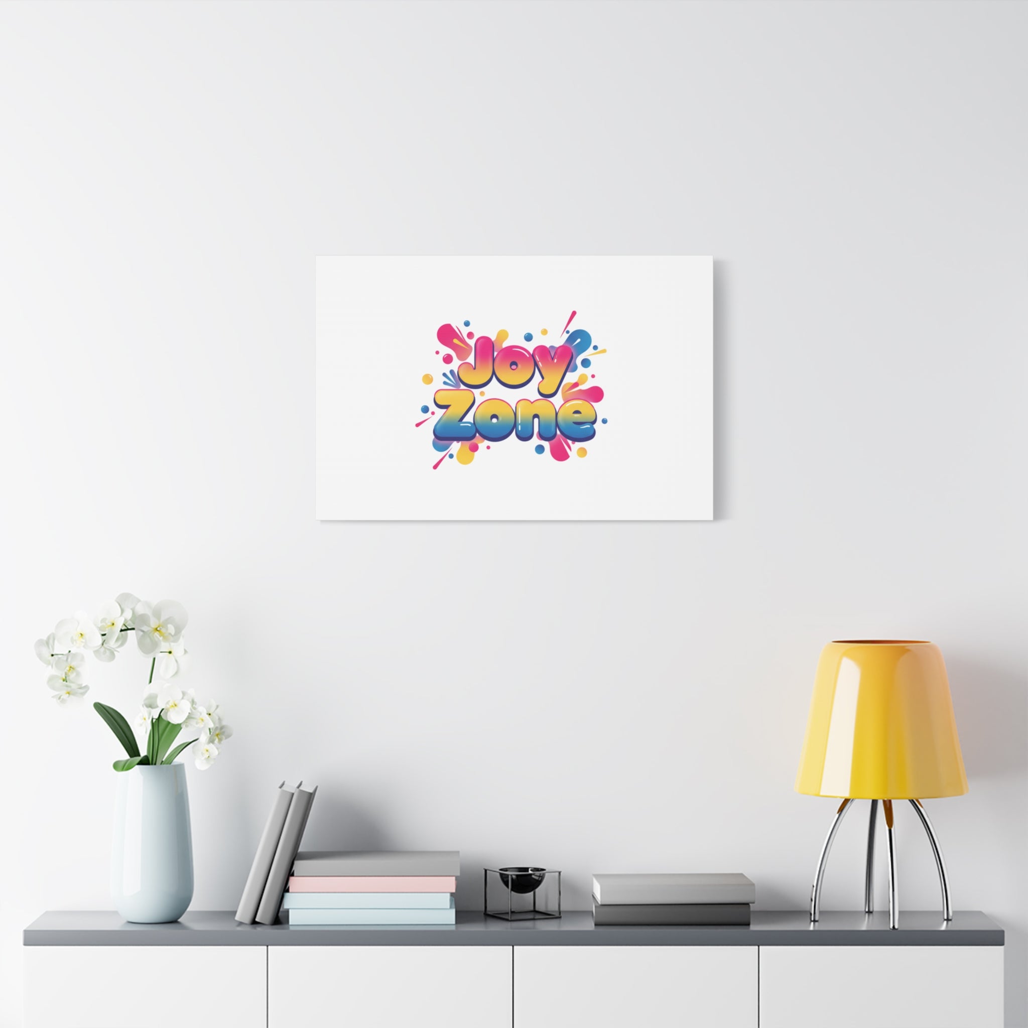 Joy Zone Canvas | Dopamine Decor, Neon Gradient Squishy Art
