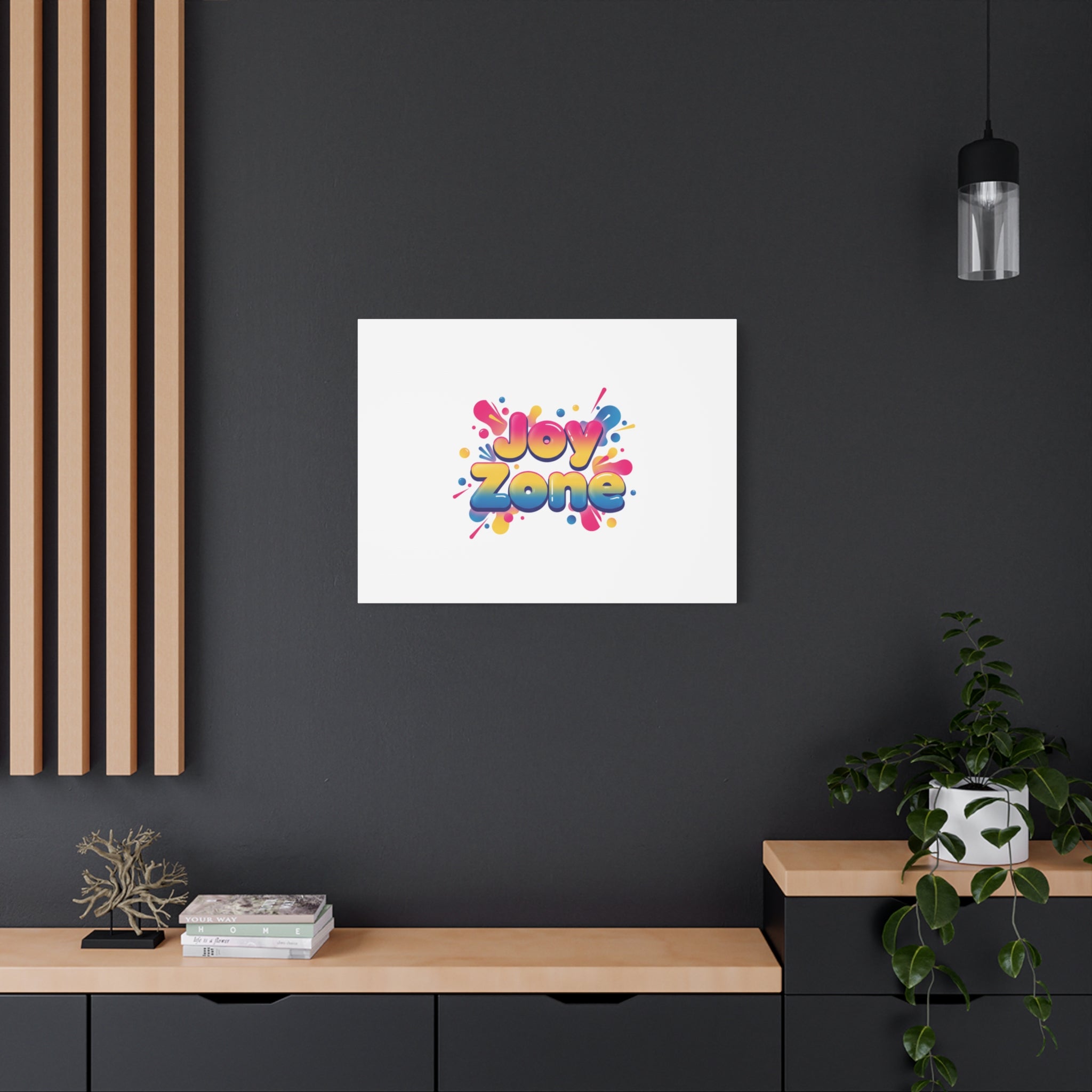 Joy Zone Canvas | Dopamine Decor, Neon Gradient Squishy Art