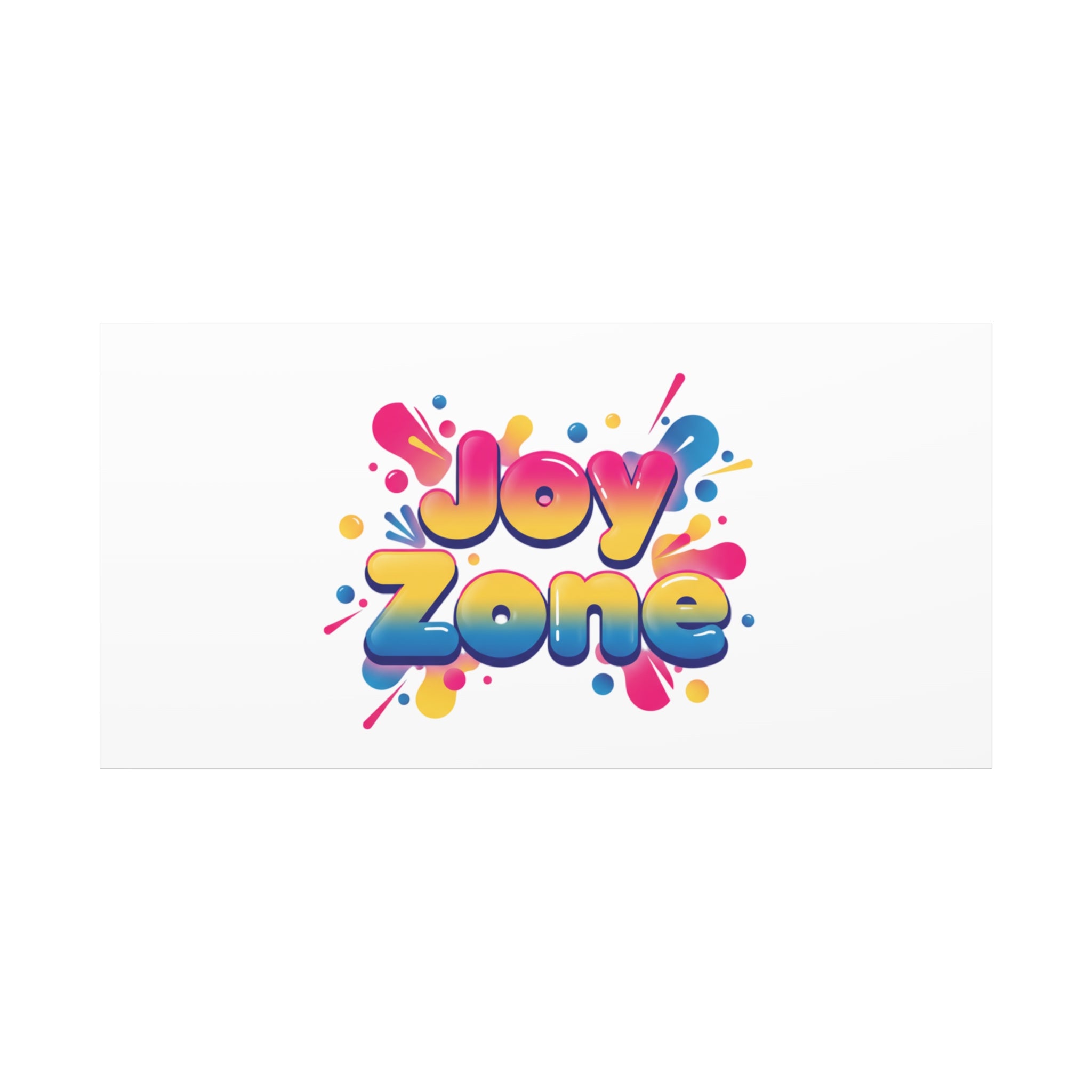 Joy Zone Canvas | Dopamine Decor, Neon Gradient Squishy Art
