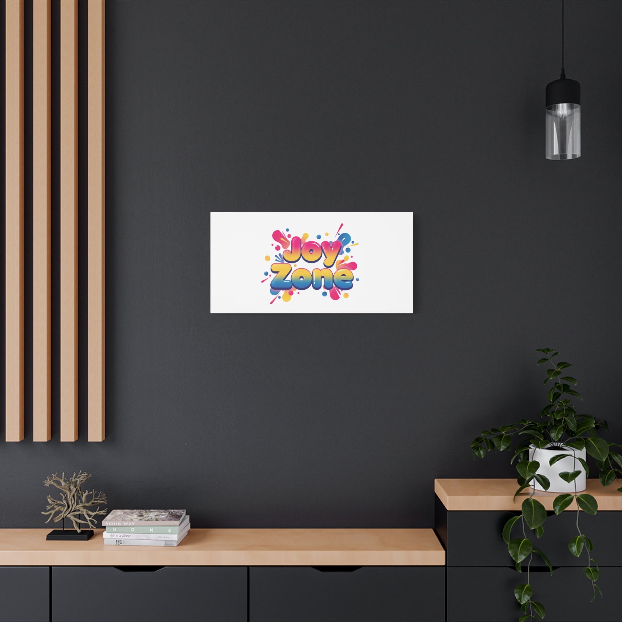 Joy Zone Canvas | Dopamine Decor, Neon Gradient Squishy Art