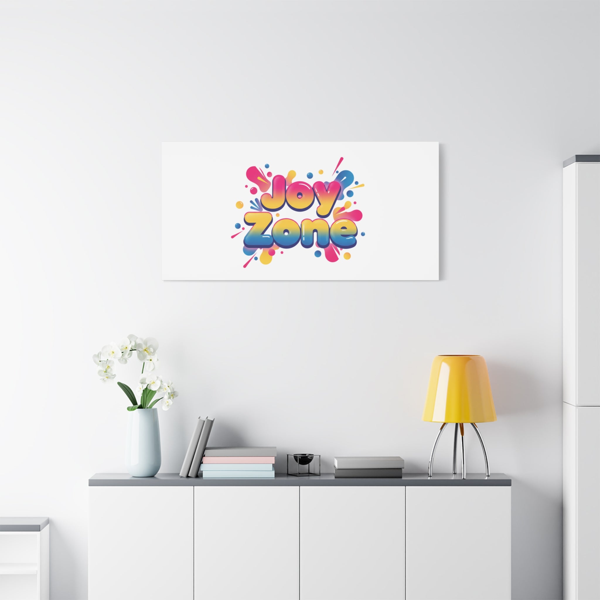 Joy Zone Canvas | Dopamine Decor, Neon Gradient Squishy Art