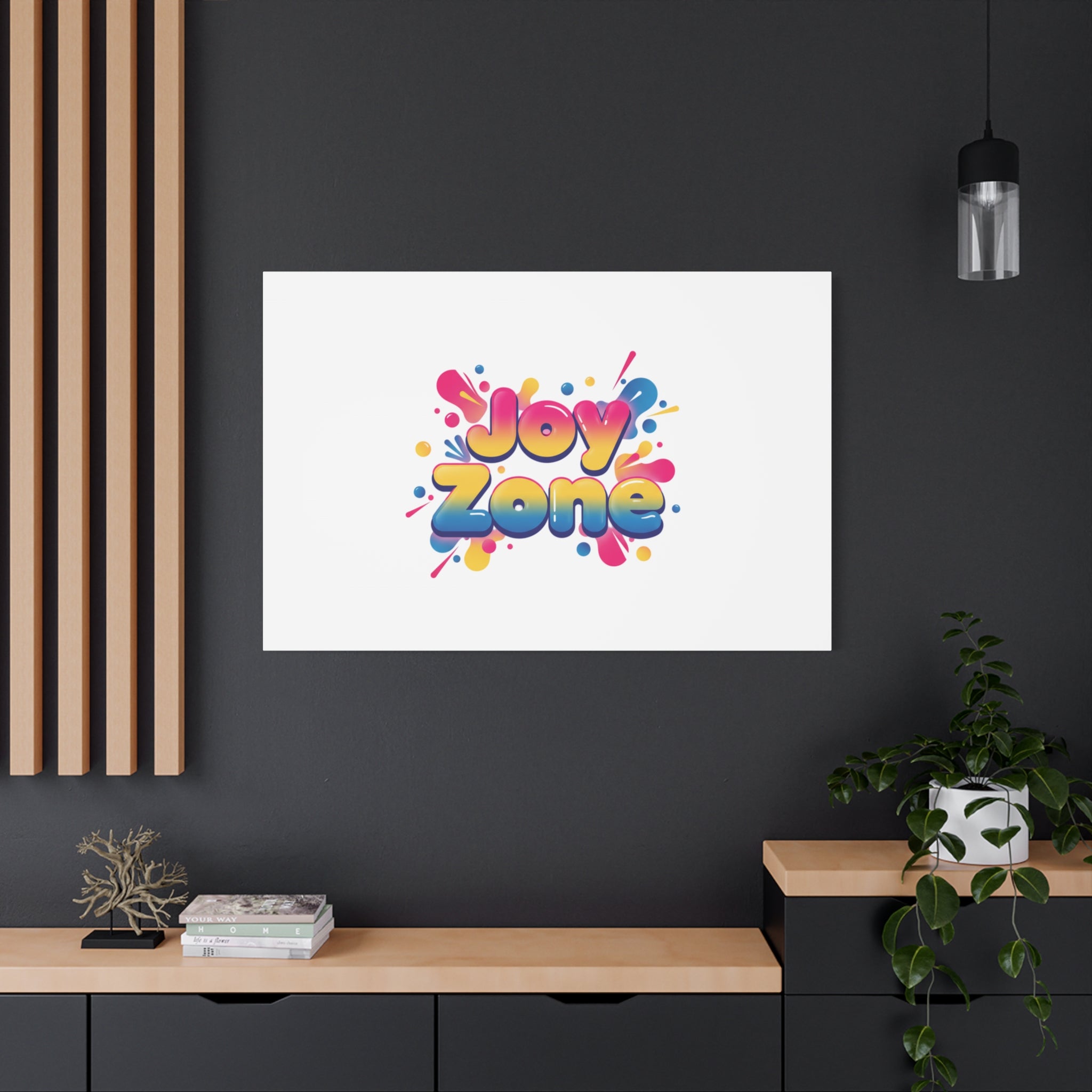 Joy Zone Canvas | Dopamine Decor, Neon Gradient Squishy Art