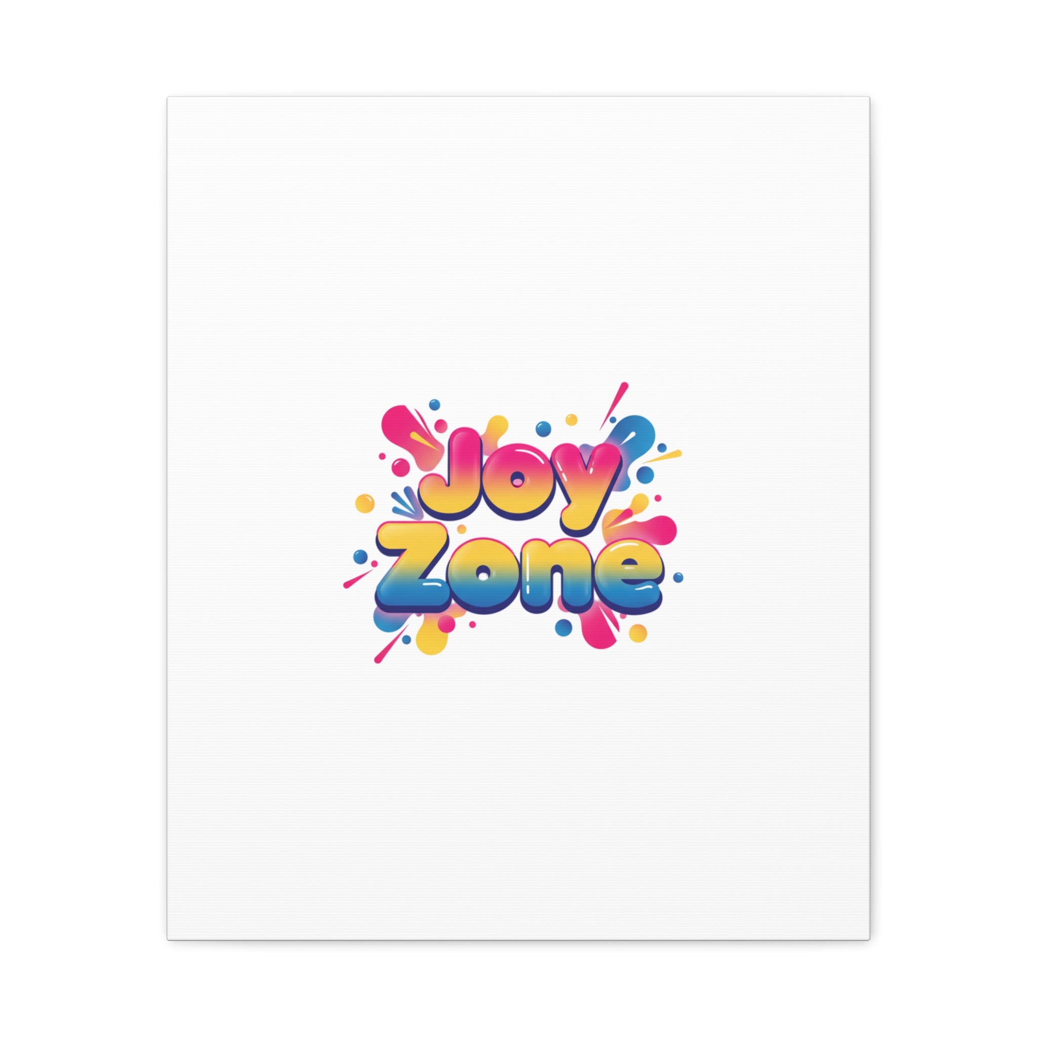 Joy Zone Canvas | Dopamine Decor, Neon Gradient Squishy Art