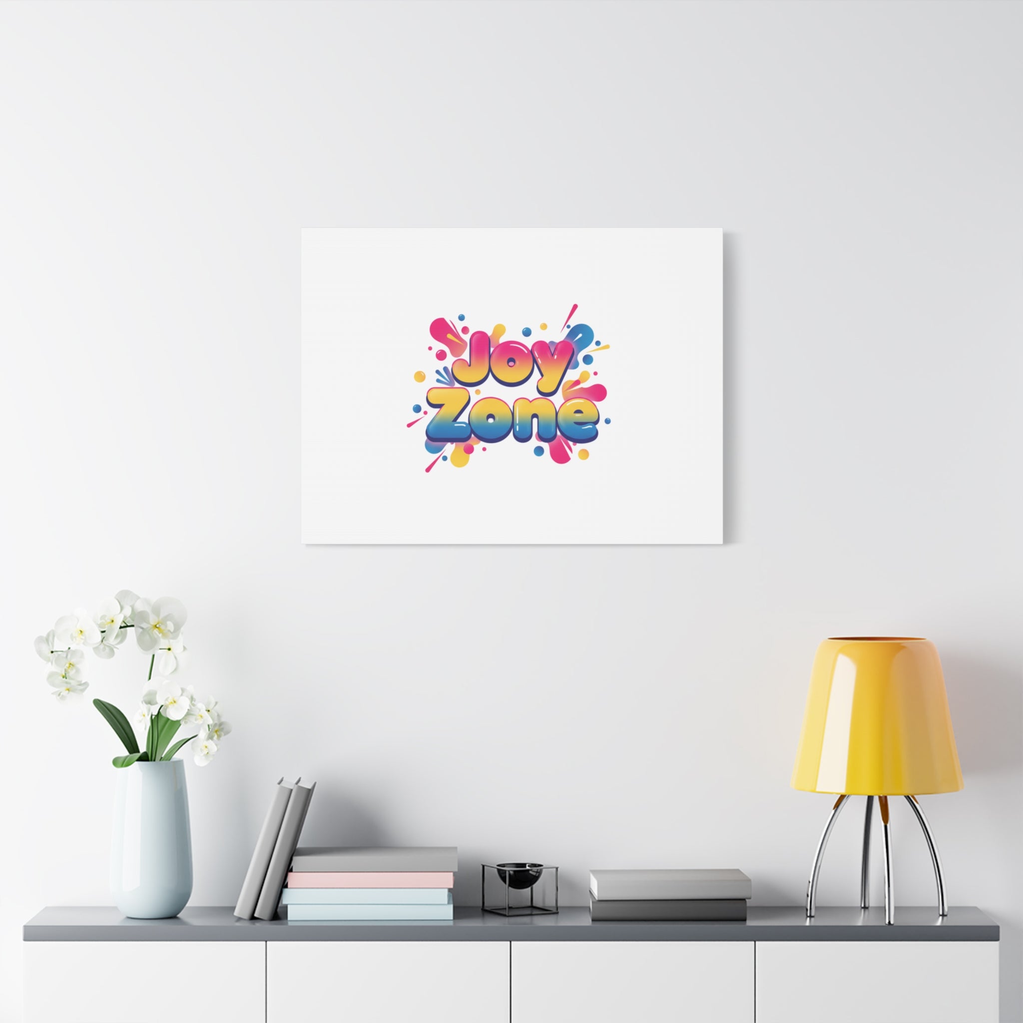 Joy Zone Canvas | Dopamine Decor, Neon Gradient Squishy Art