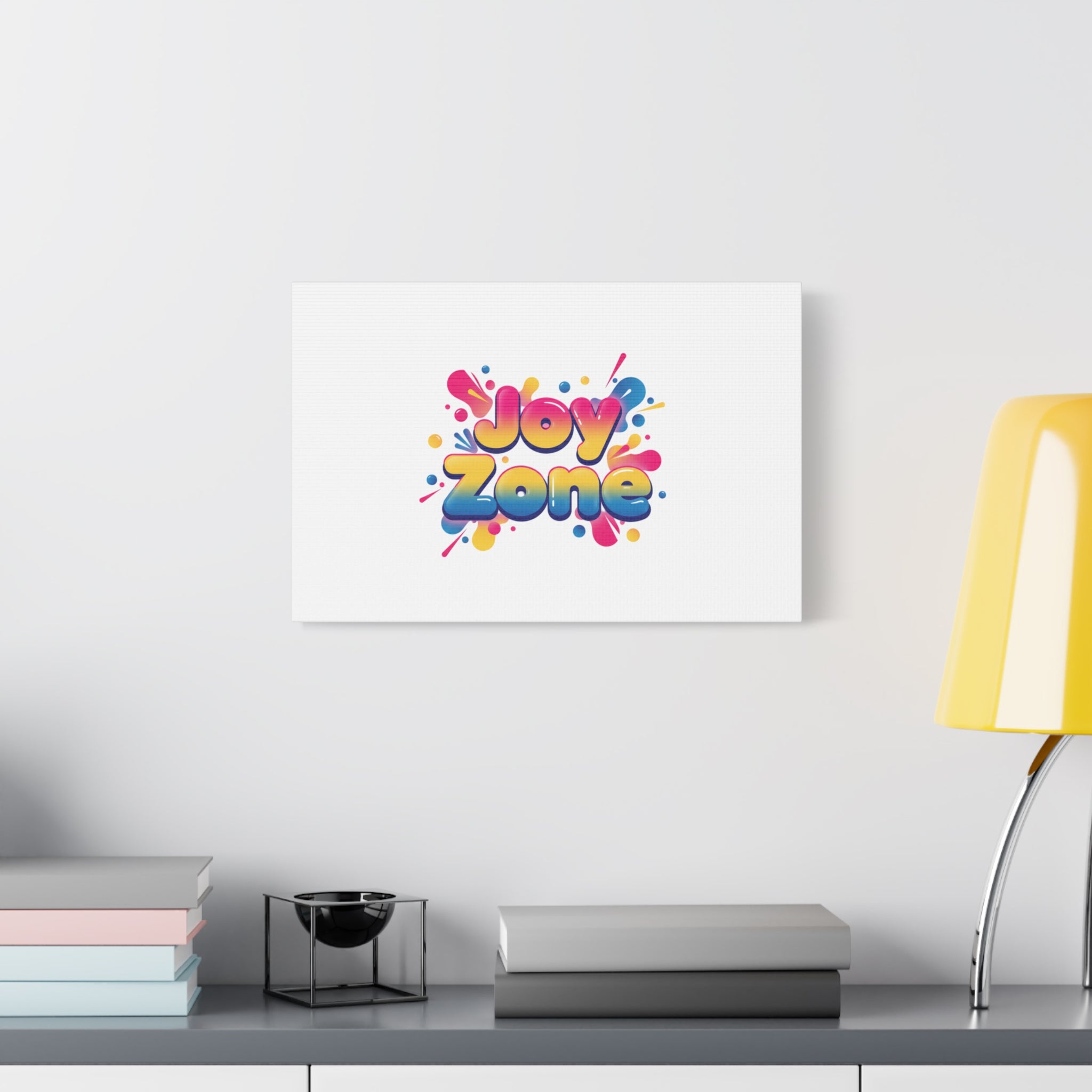 Joy Zone Canvas | Dopamine Decor, Neon Gradient Squishy Art