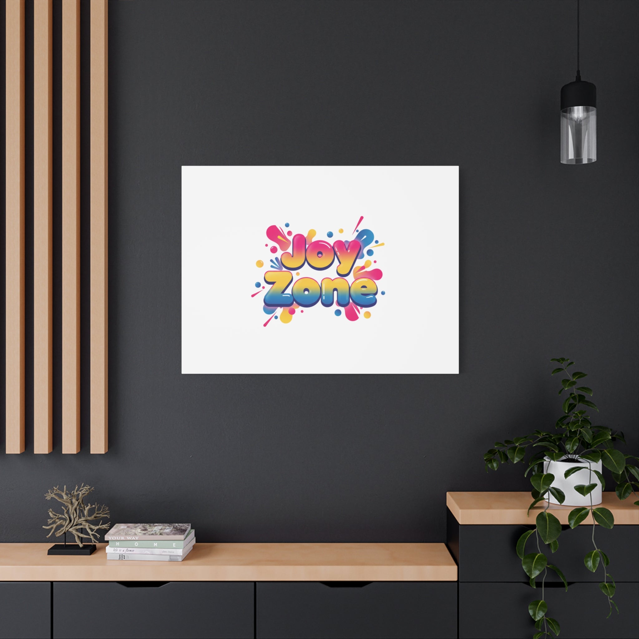 Joy Zone Canvas | Dopamine Decor, Neon Gradient Squishy Art