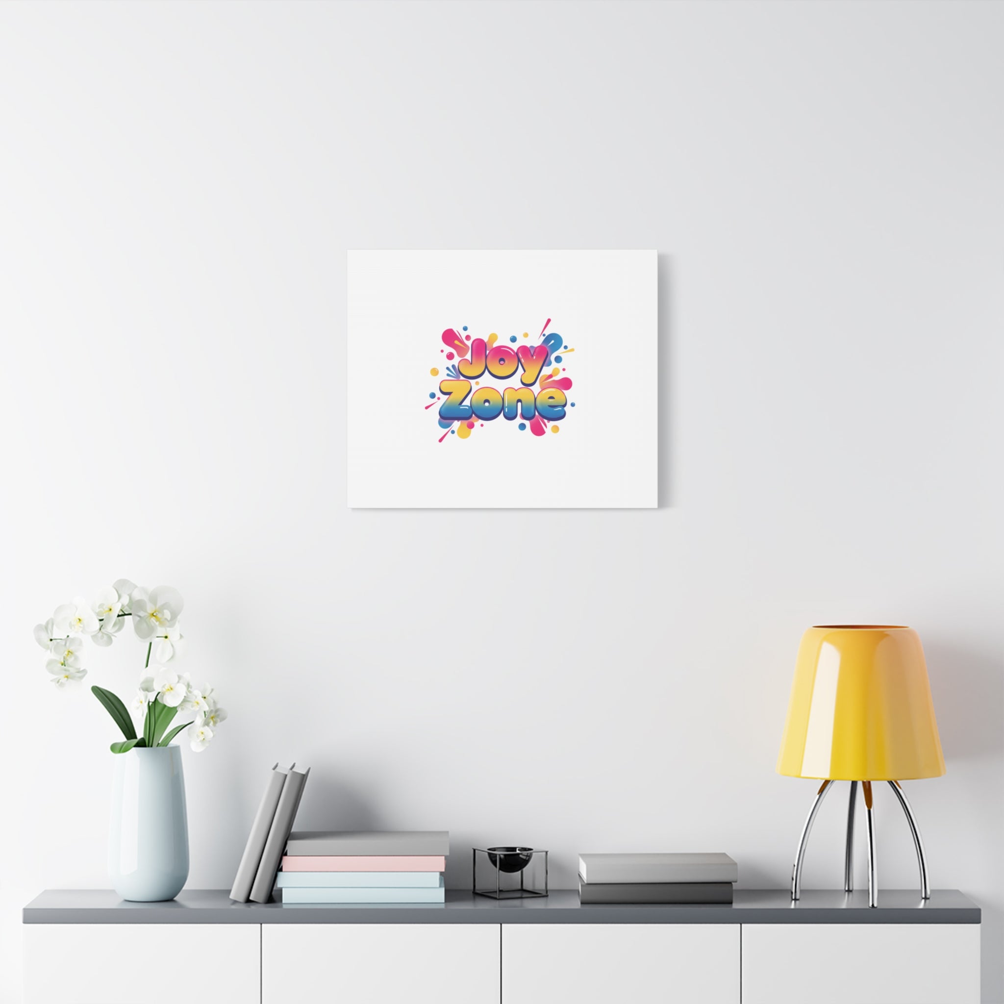 Joy Zone Canvas | Dopamine Decor, Neon Gradient Squishy Art
