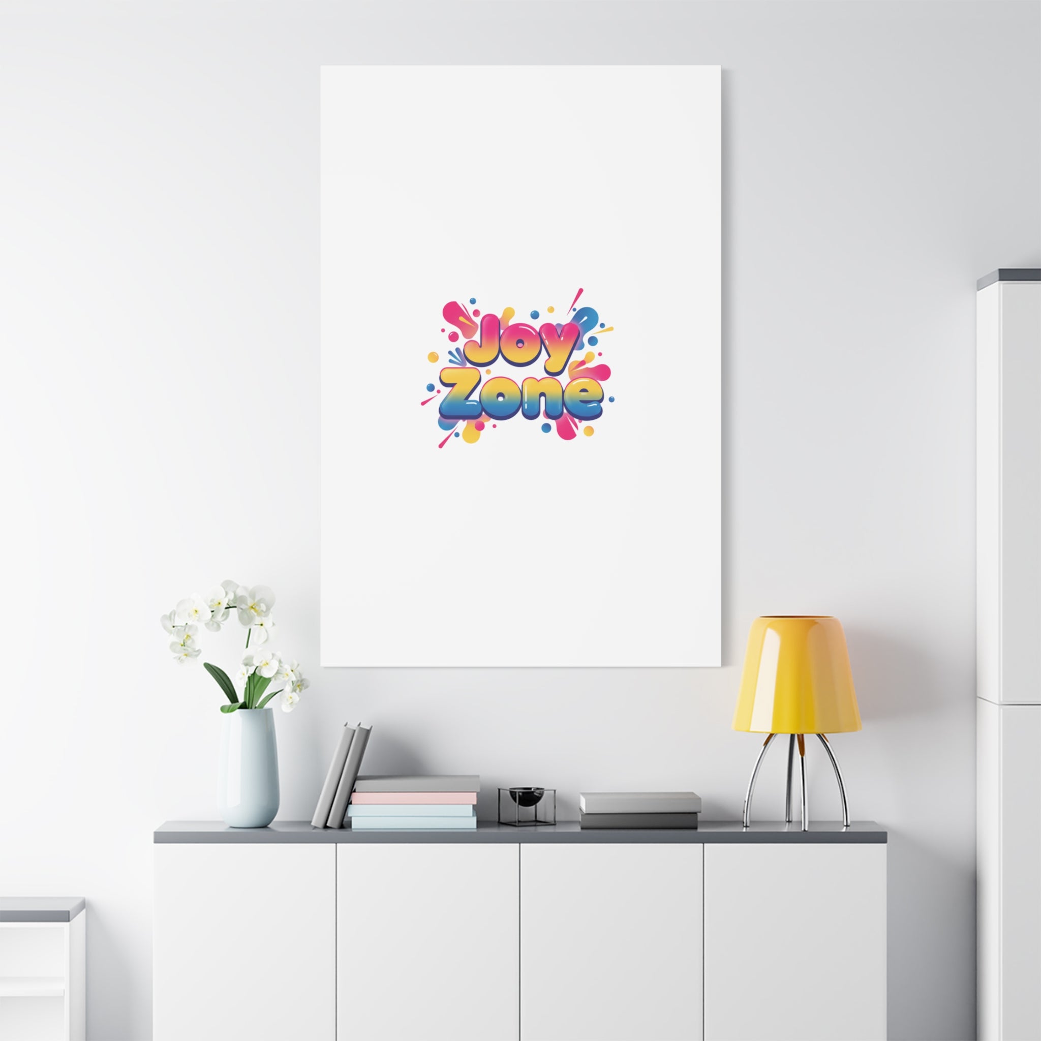 Joy Zone Canvas | Dopamine Decor, Neon Gradient Squishy Art