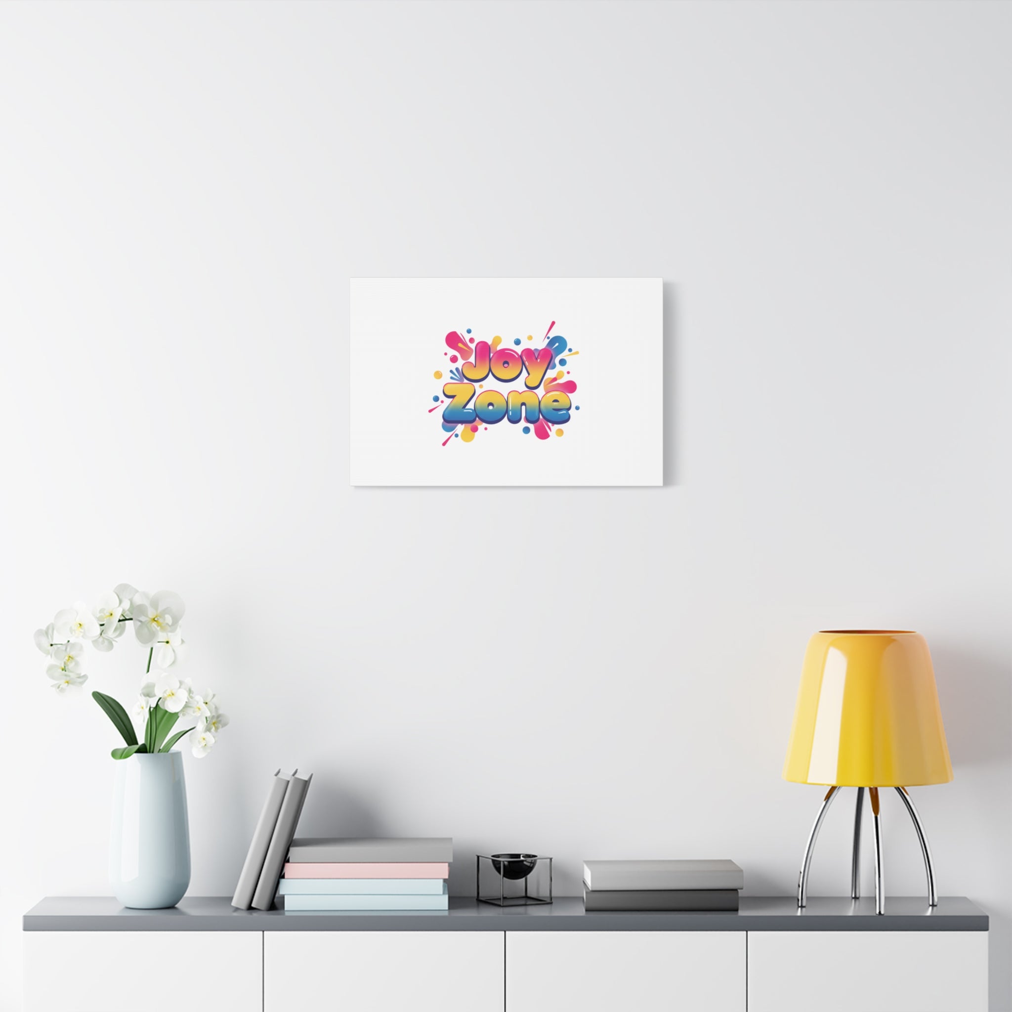 Joy Zone Canvas | Dopamine Decor, Neon Gradient Squishy Art