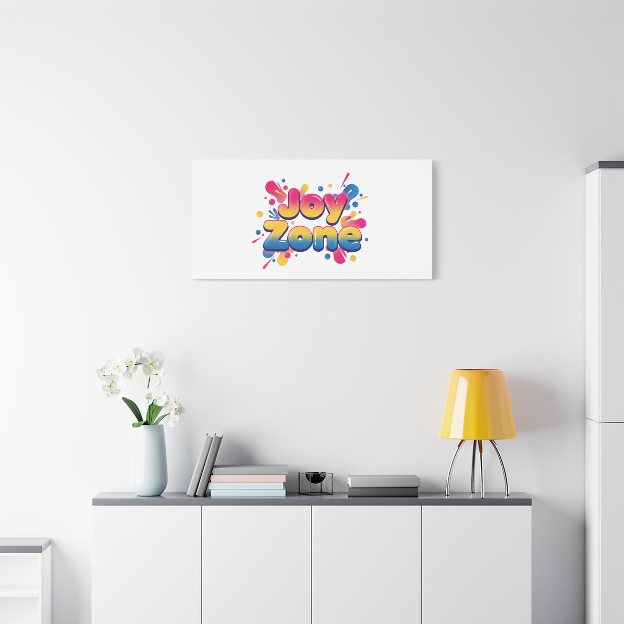 Joy Zone Canvas | Dopamine Decor, Neon Gradient Squishy Art