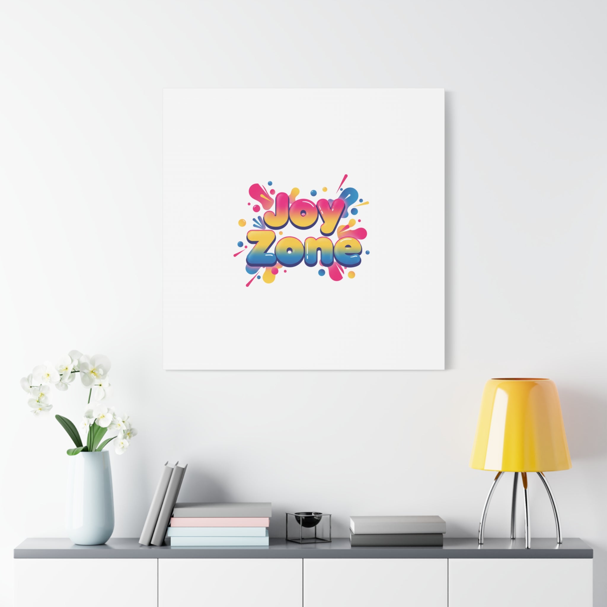 Joy Zone Canvas | Dopamine Decor, Neon Gradient Squishy Art