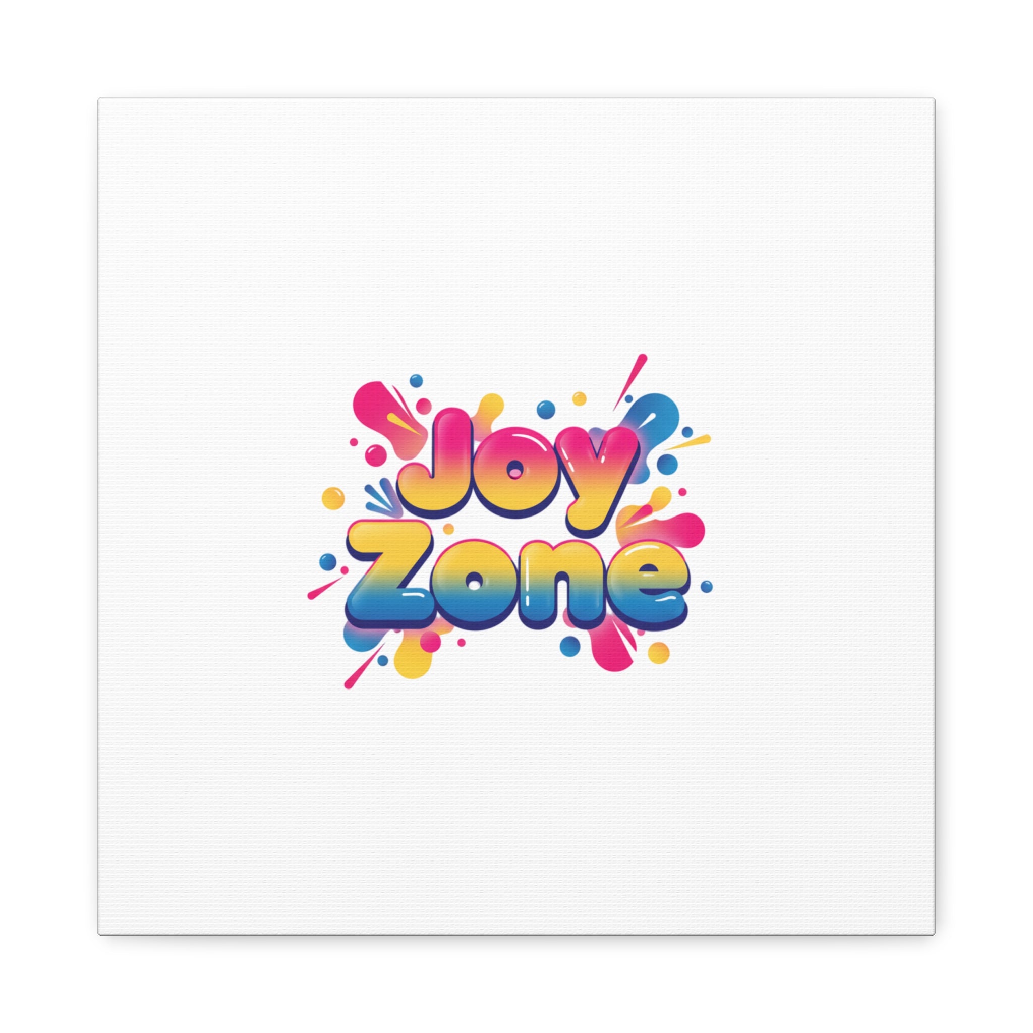 Joy Zone Canvas | Dopamine Decor, Neon Gradient Squishy Art
