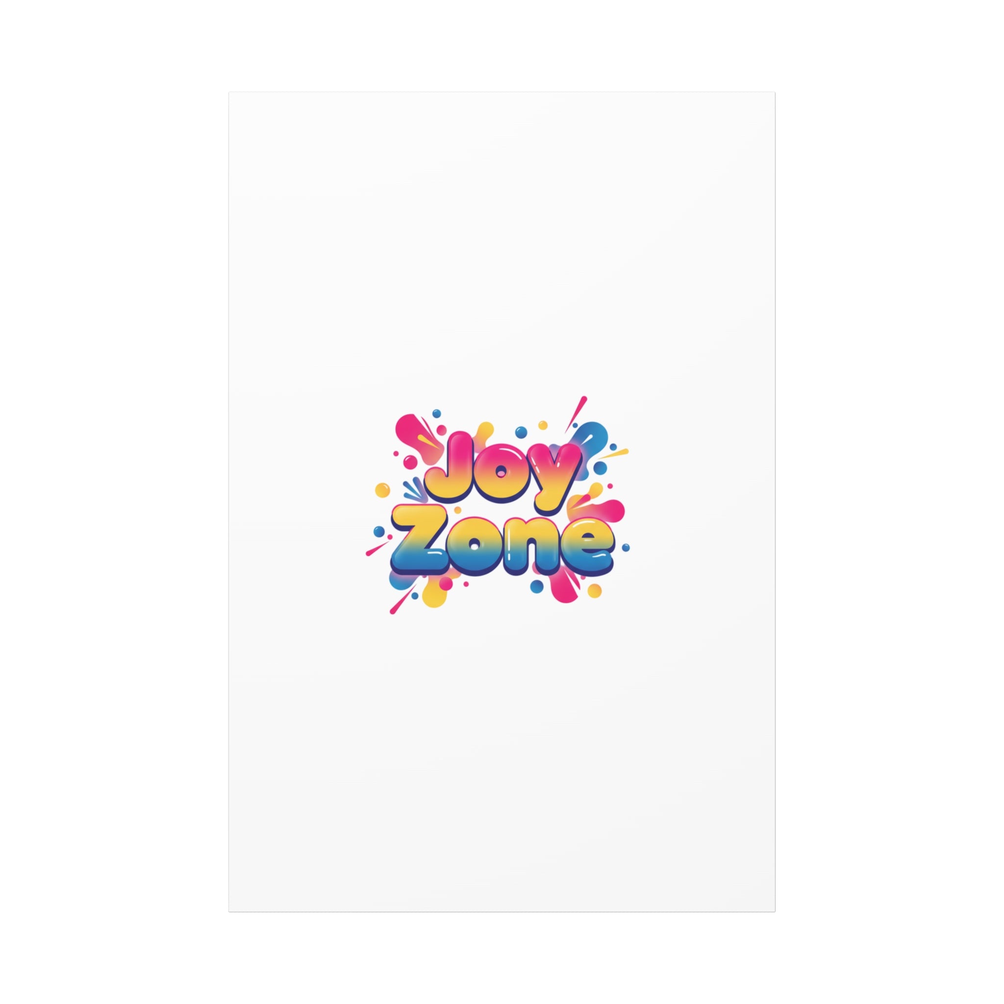 Joy Zone Canvas | Dopamine Decor, Neon Gradient Squishy Art