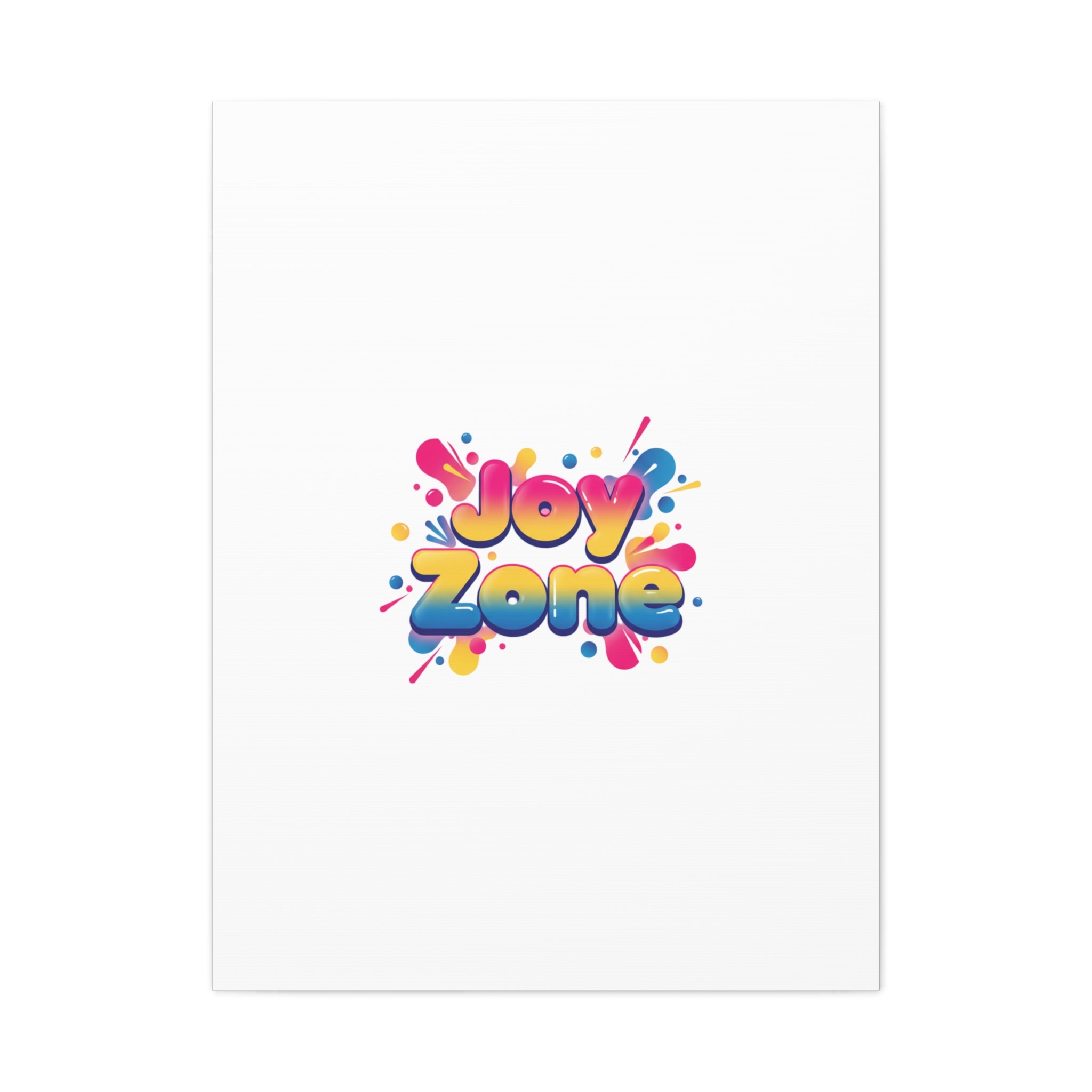 Joy Zone Canvas | Dopamine Decor, Neon Gradient Squishy Art