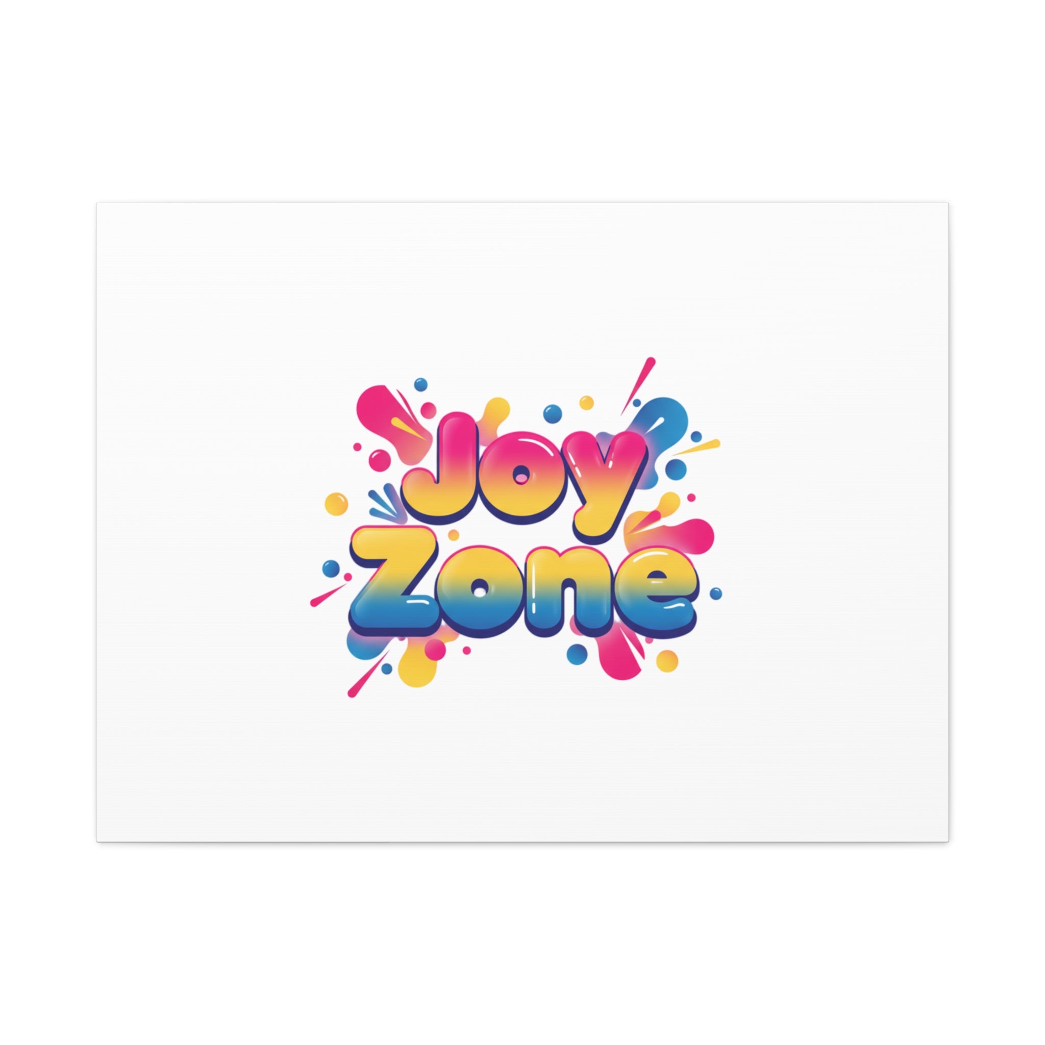 Joy Zone Canvas | Dopamine Decor, Neon Gradient Squishy Art