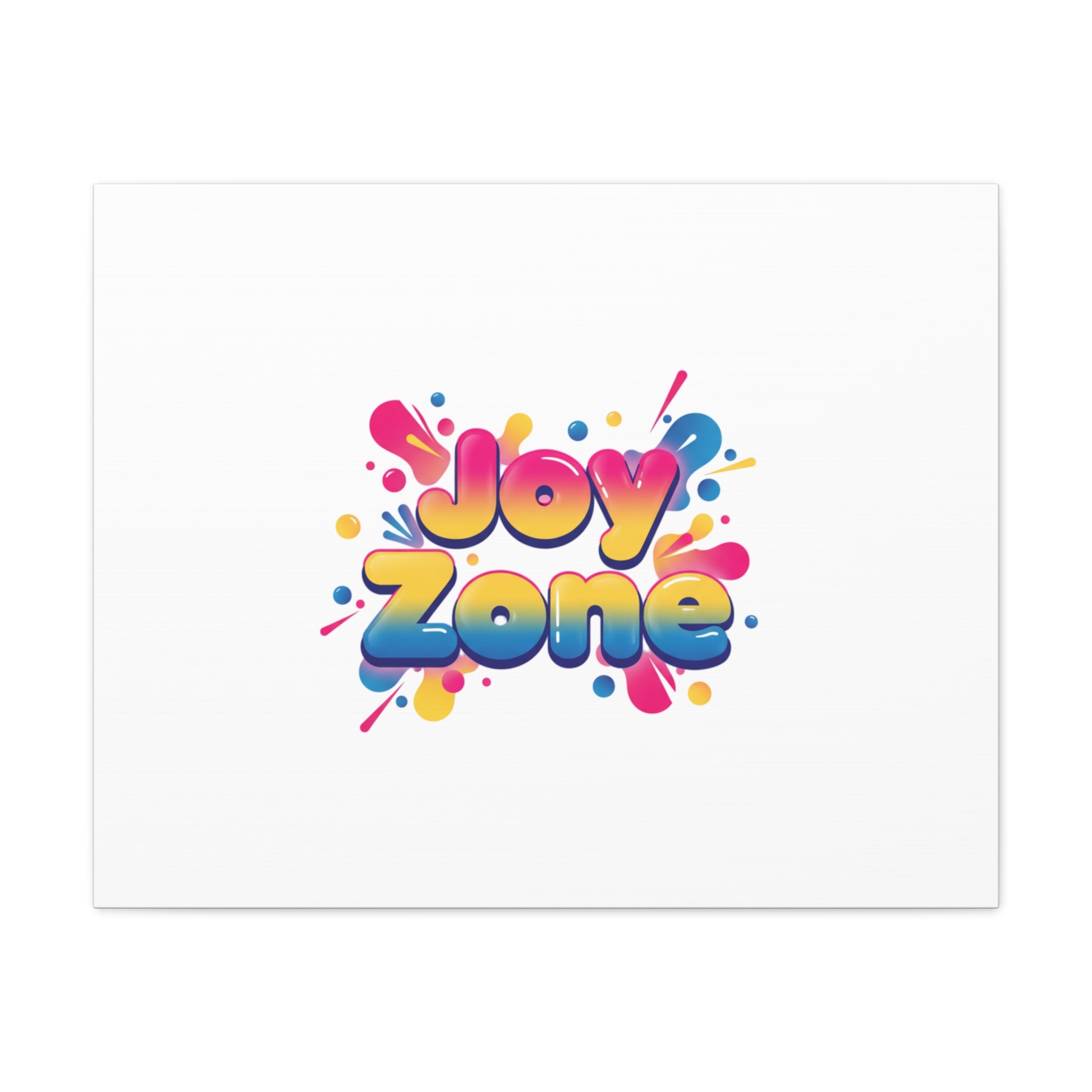 Joy Zone Canvas | Dopamine Decor, Neon Gradient Squishy Art