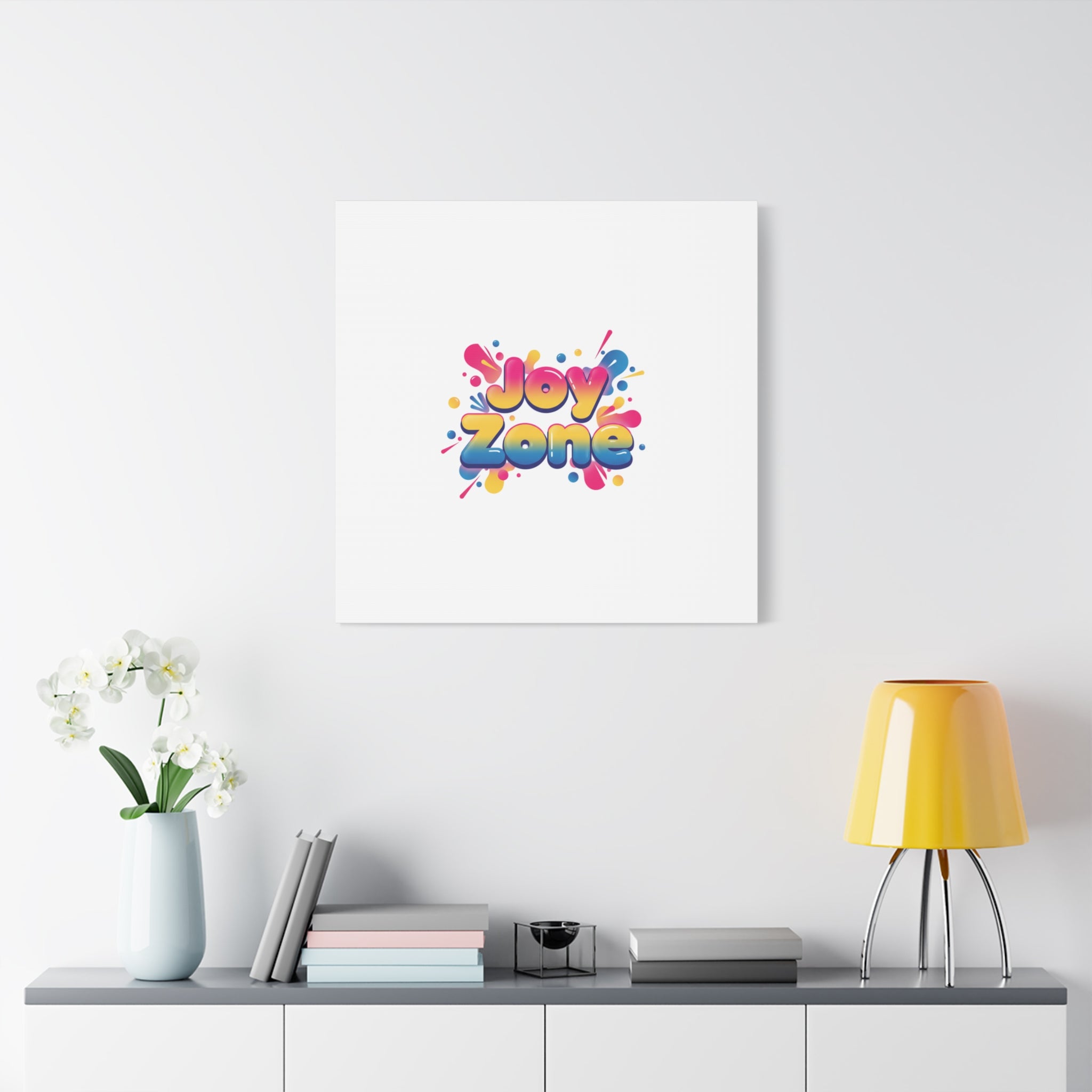 Joy Zone Canvas | Dopamine Decor, Neon Gradient Squishy Art