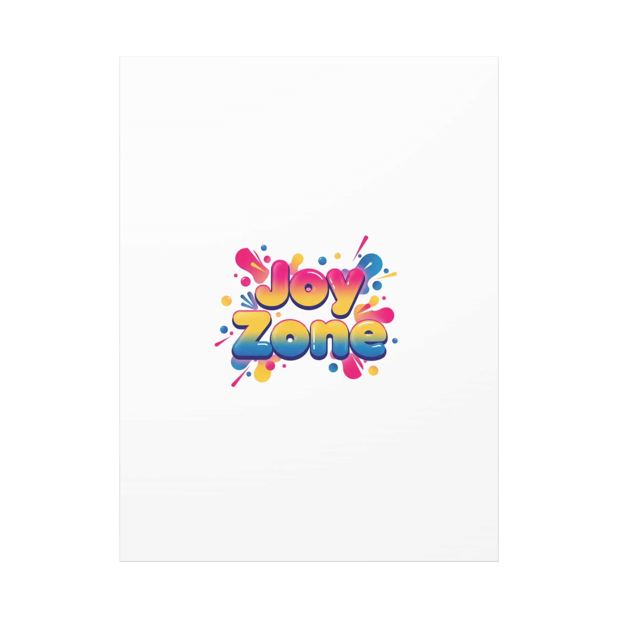 Joy Zone Canvas | Dopamine Decor, Neon Gradient Squishy Art