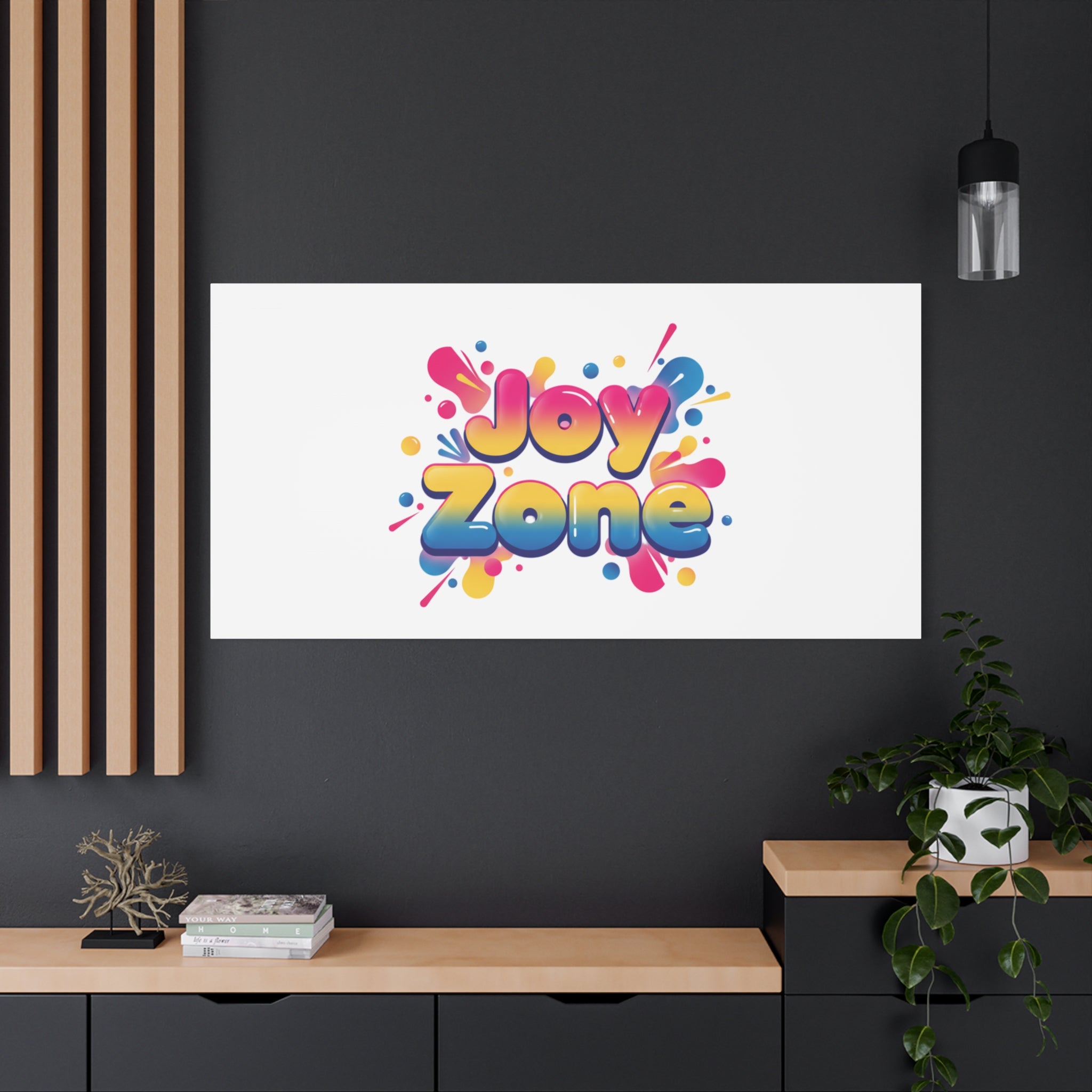 Joy Zone Canvas | Dopamine Decor, Neon Gradient Squishy Art