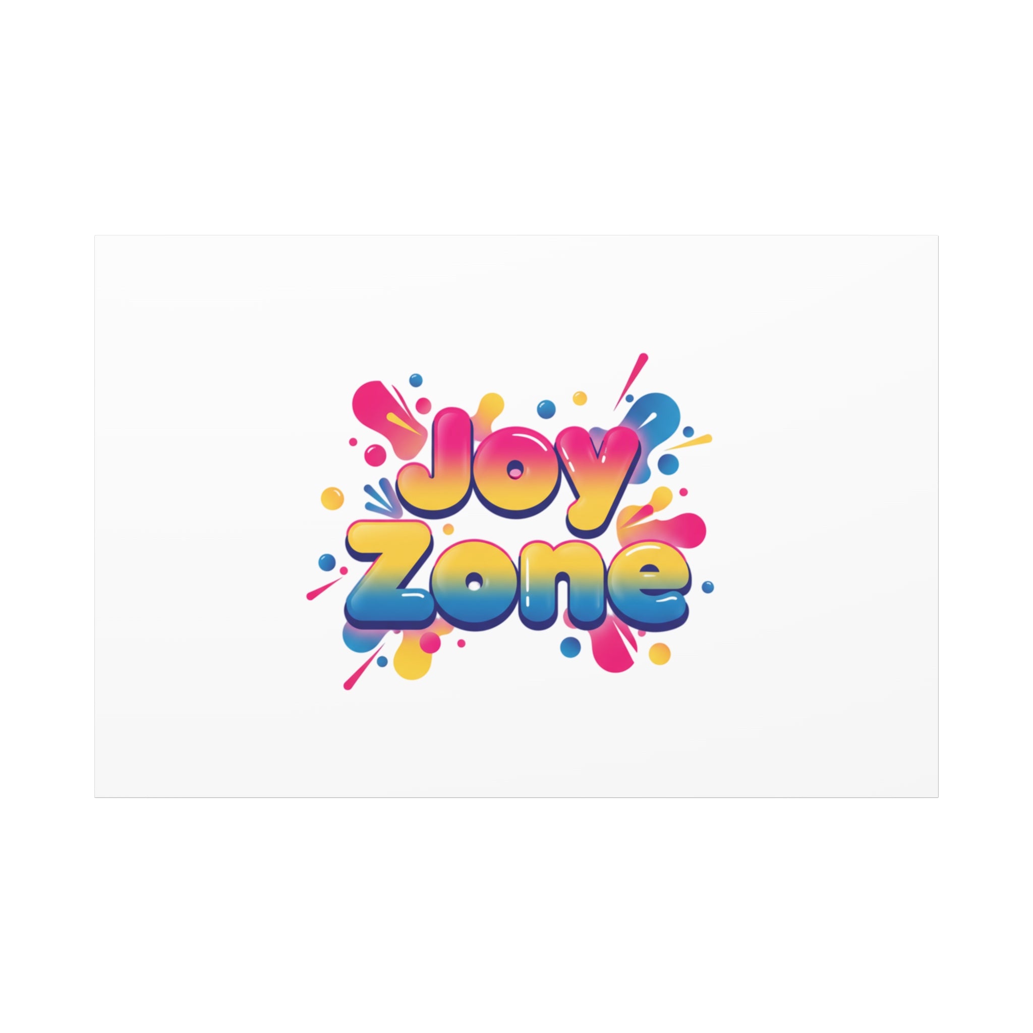Joy Zone Canvas | Dopamine Decor, Neon Gradient Squishy Art