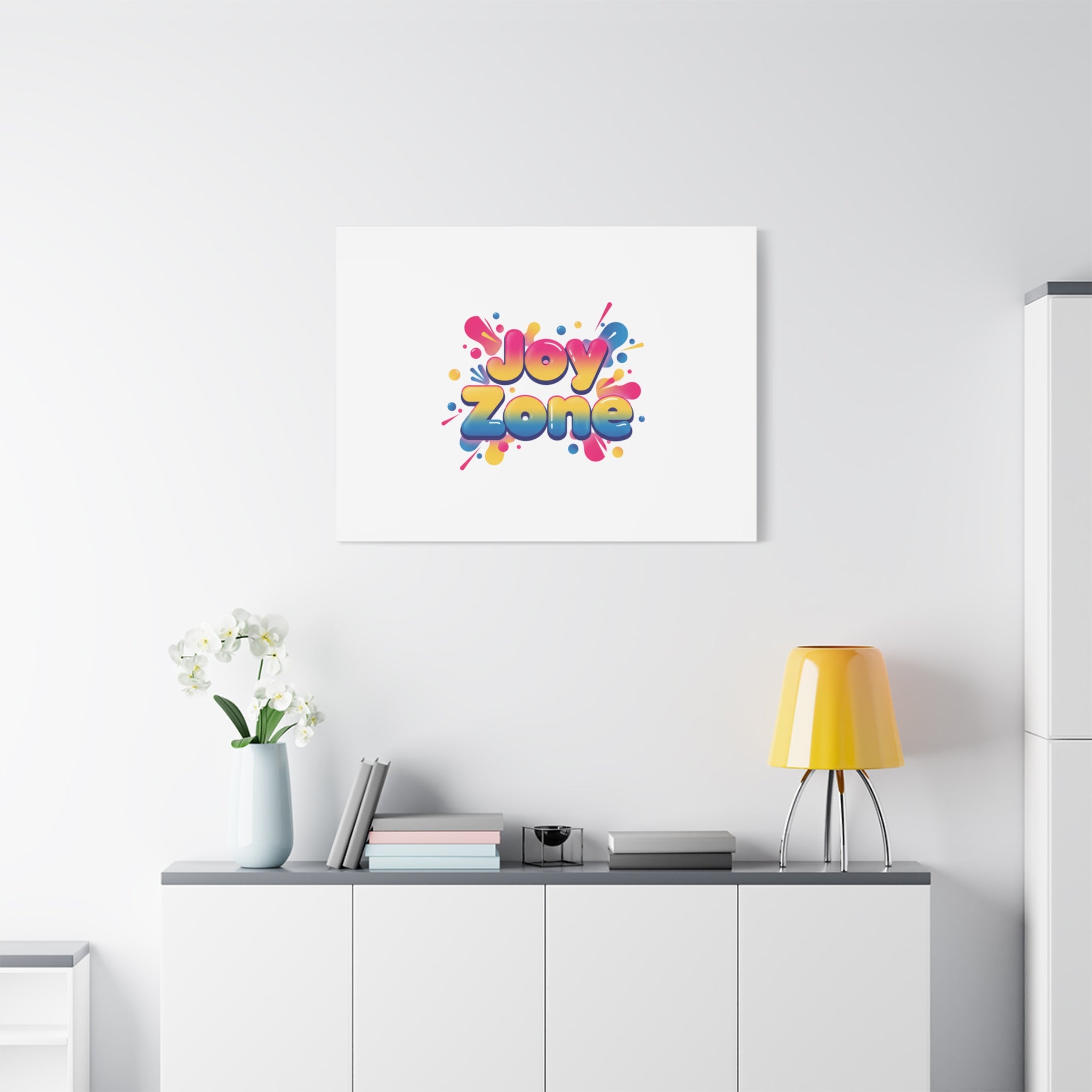 Joy Zone Canvas | Dopamine Decor, Neon Gradient Squishy Art