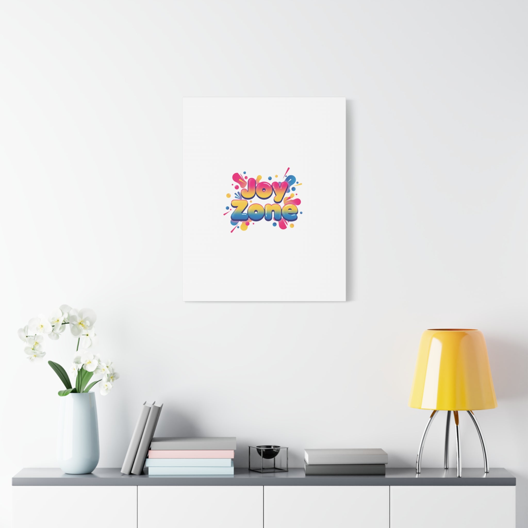 Joy Zone Canvas | Dopamine Decor, Neon Gradient Squishy Art