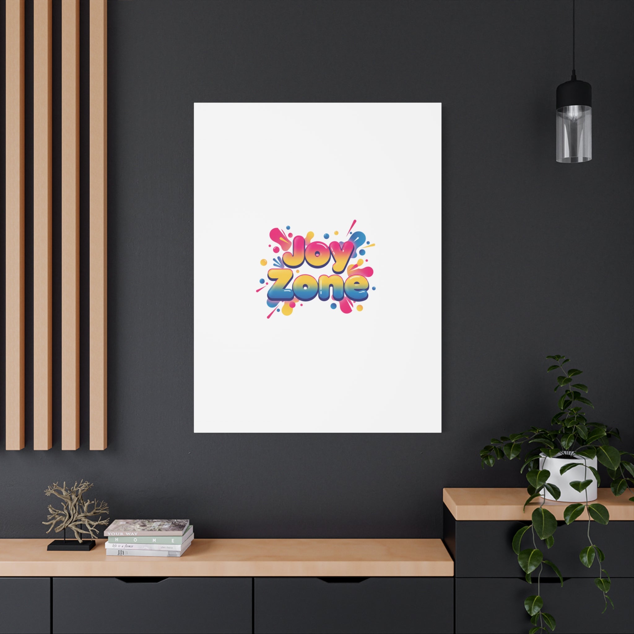 Joy Zone Canvas | Dopamine Decor, Neon Gradient Squishy Art