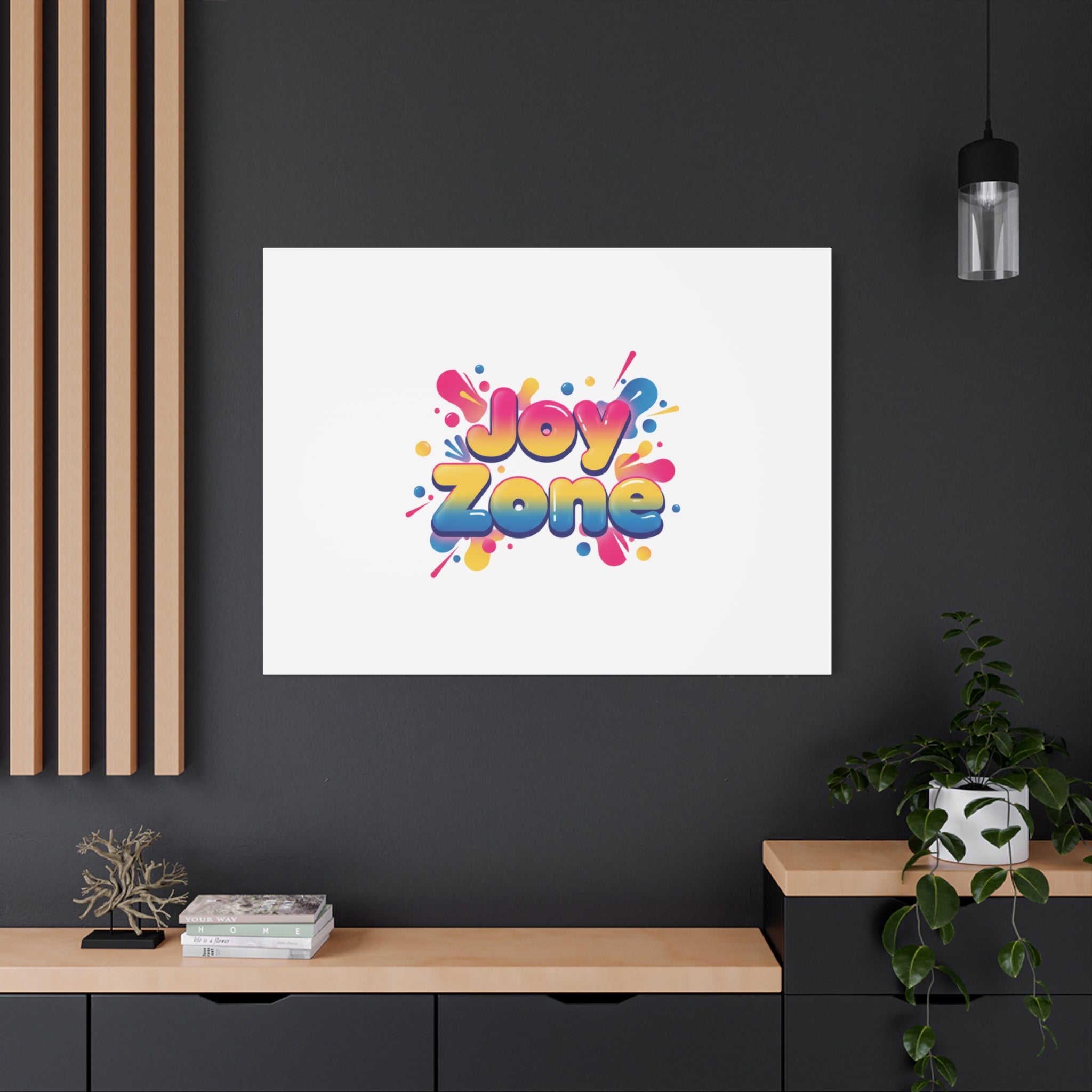 Joy Zone Canvas | Dopamine Decor, Neon Gradient Squishy Art