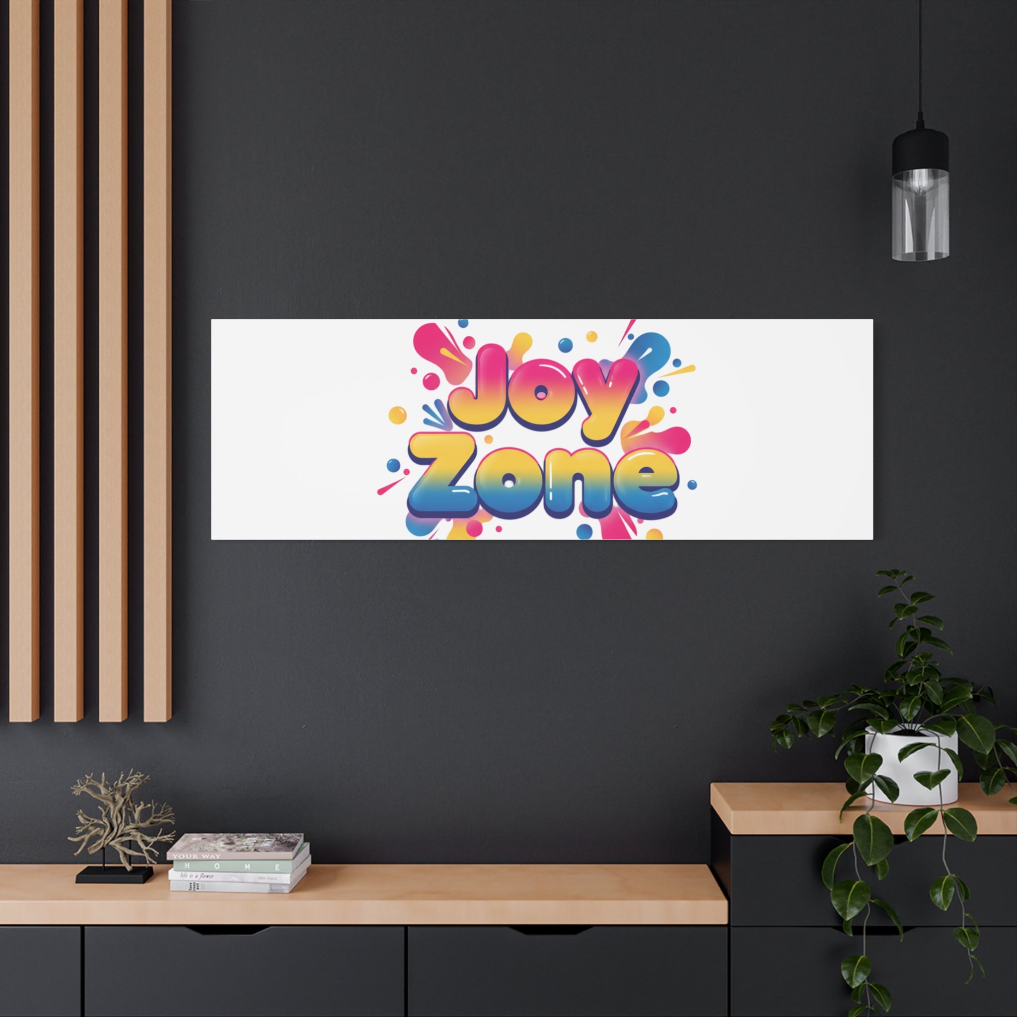Joy Zone Canvas | Dopamine Decor, Neon Gradient Squishy Art