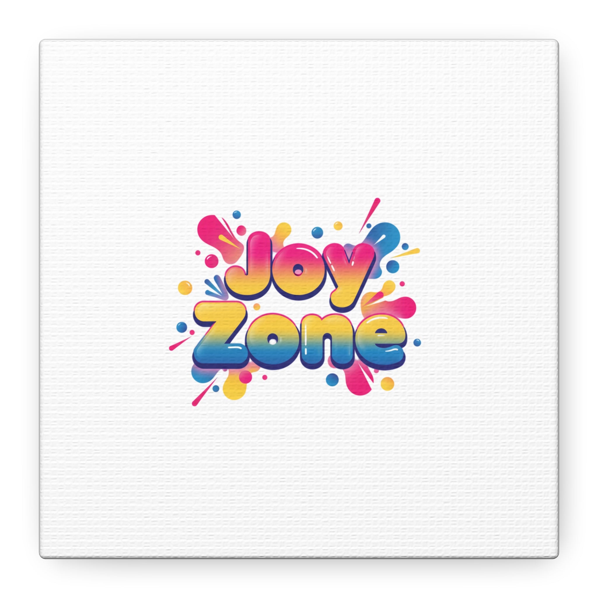 Joy Zone Canvas | Dopamine Decor, Neon Gradient Squishy Art