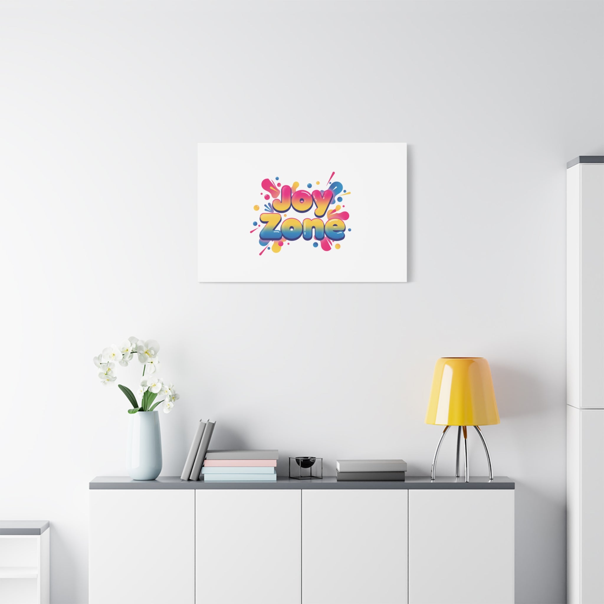 Joy Zone Canvas | Dopamine Decor, Neon Gradient Squishy Art