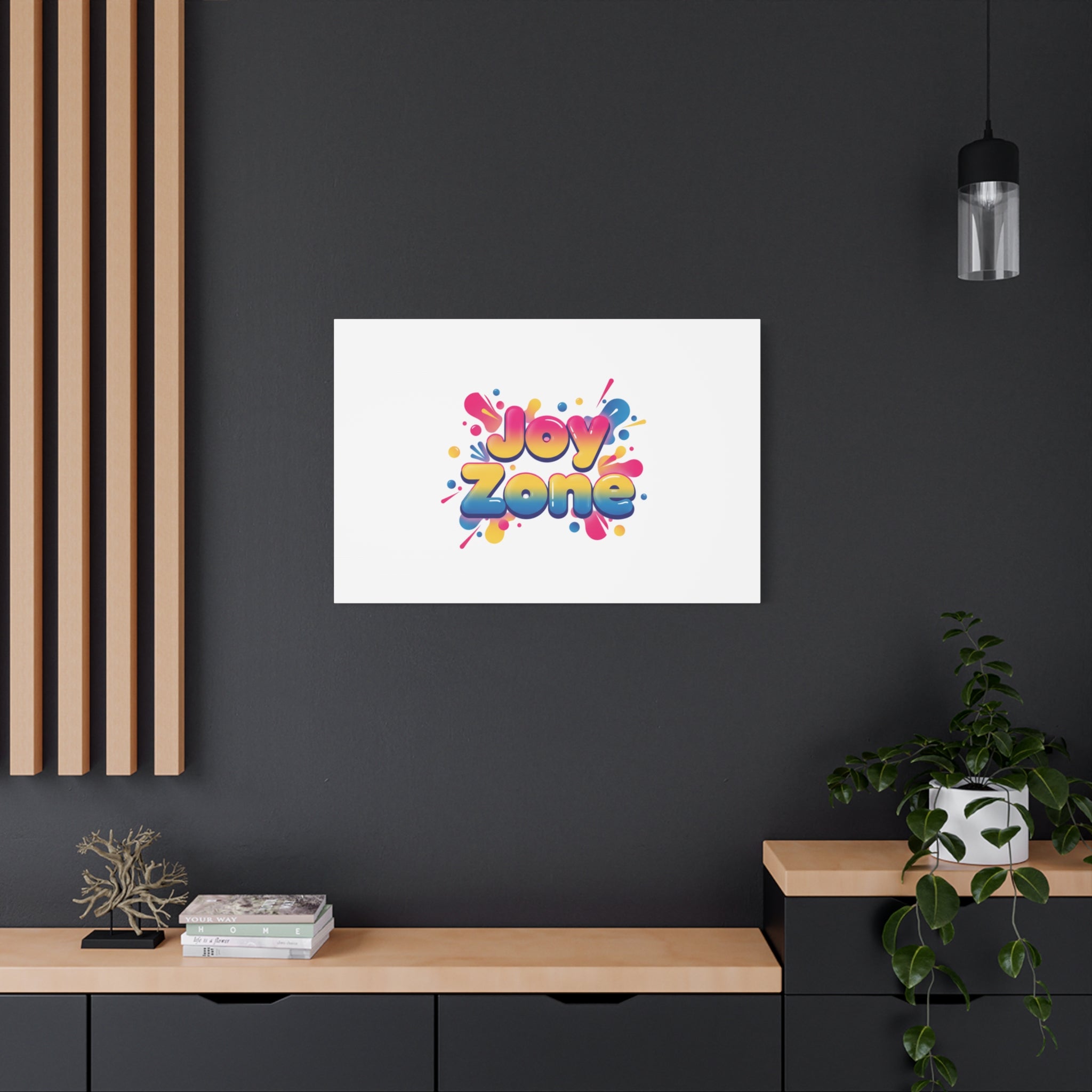 Joy Zone Canvas | Dopamine Decor, Neon Gradient Squishy Art