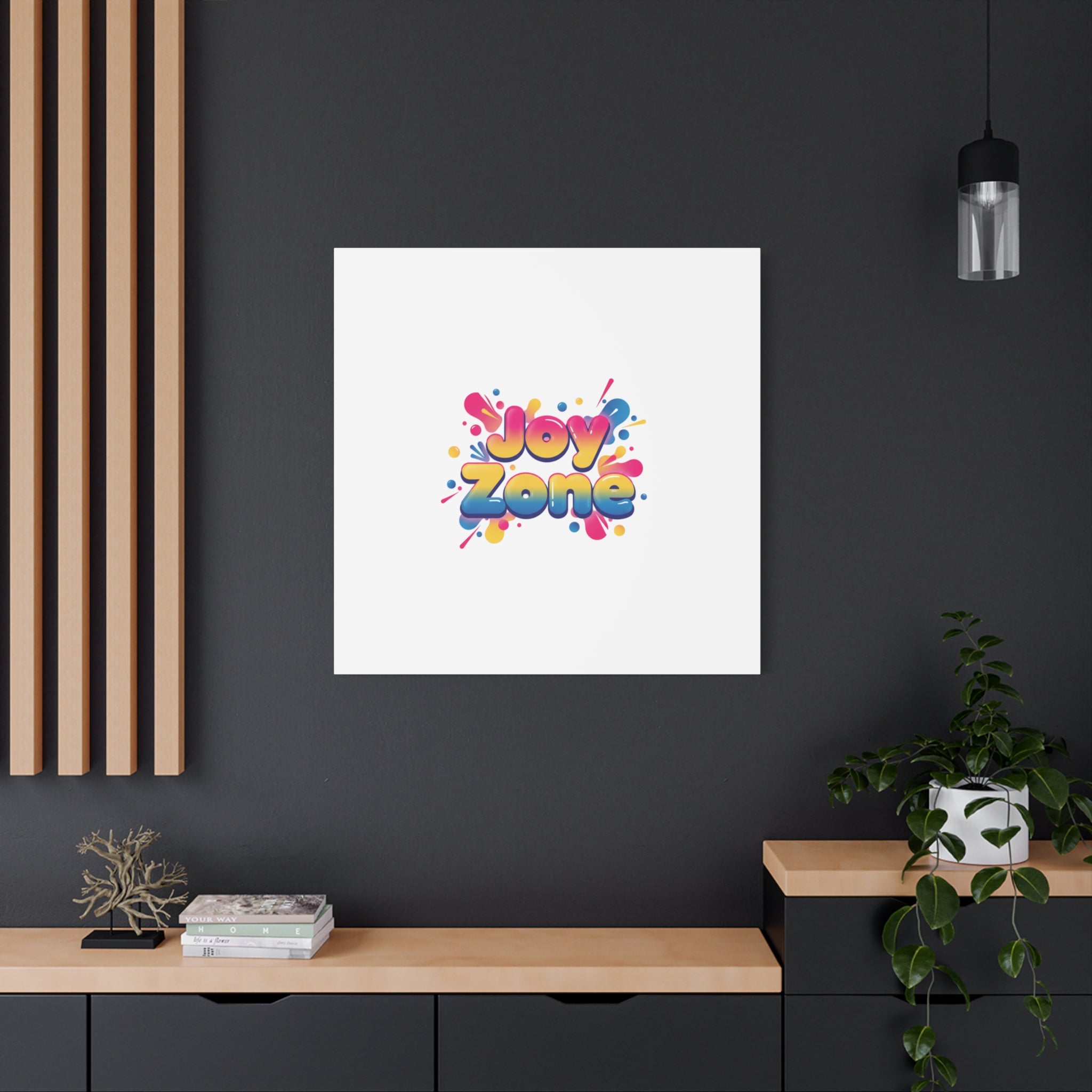 Joy Zone Canvas | Dopamine Decor, Neon Gradient Squishy Art