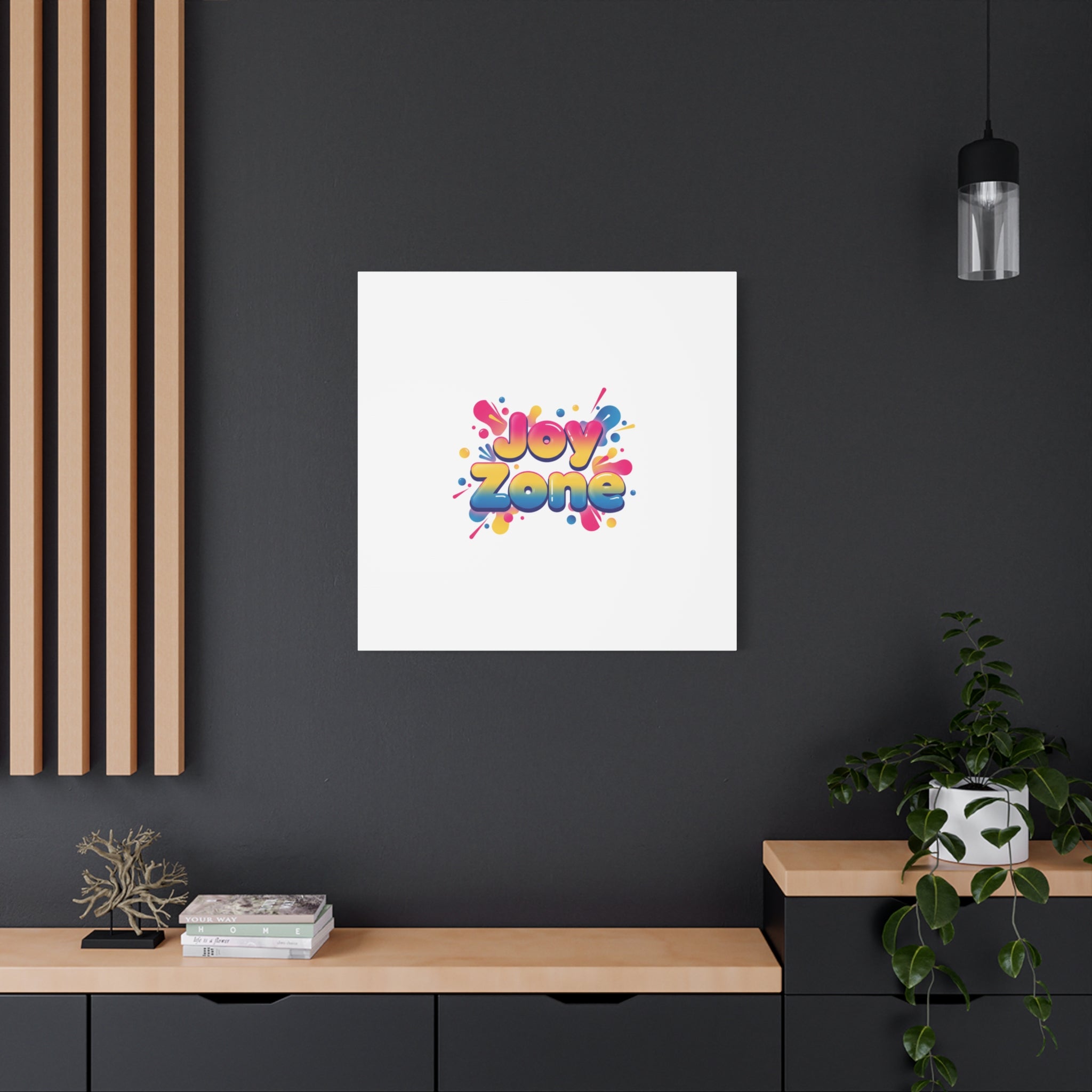 Joy Zone Canvas | Dopamine Decor, Neon Gradient Squishy Art