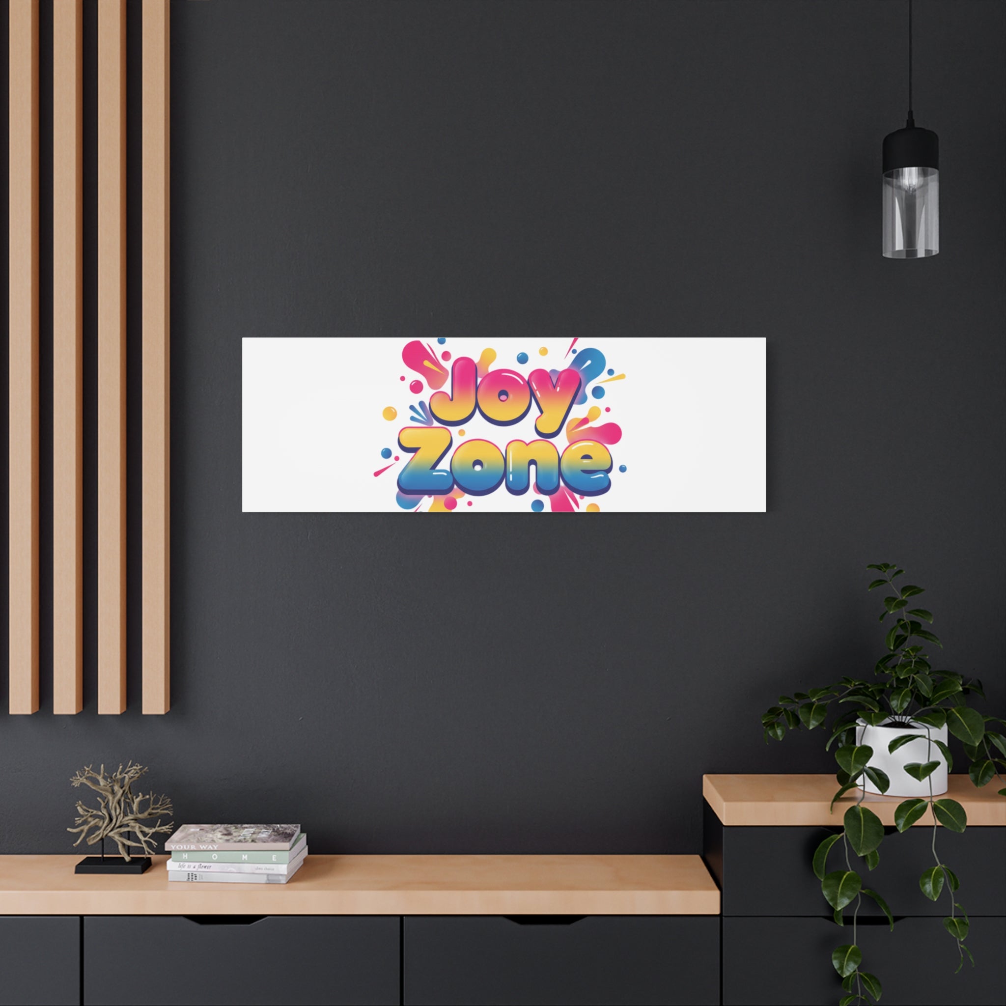 Joy Zone Canvas | Dopamine Decor, Neon Gradient Squishy Art