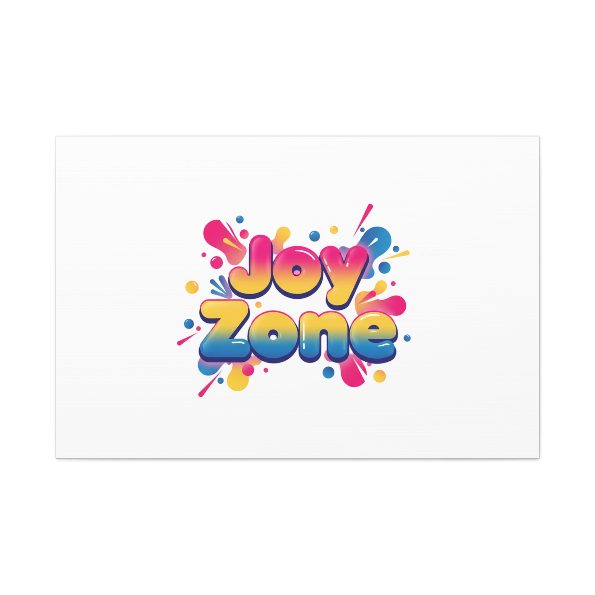 Joy Zone Canvas | Dopamine Decor, Neon Gradient Squishy Art