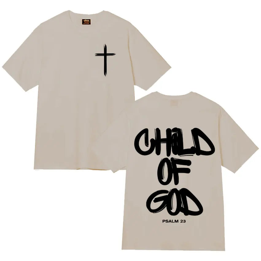 Child of God T-Shirt – Christian Faith Tee for Men | Breathable Cotton Summer Shirt