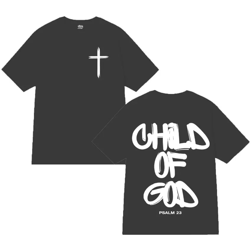 Child of God T-Shirt – Christian Faith Tee for Men | Breathable Cotton Summer Shirt