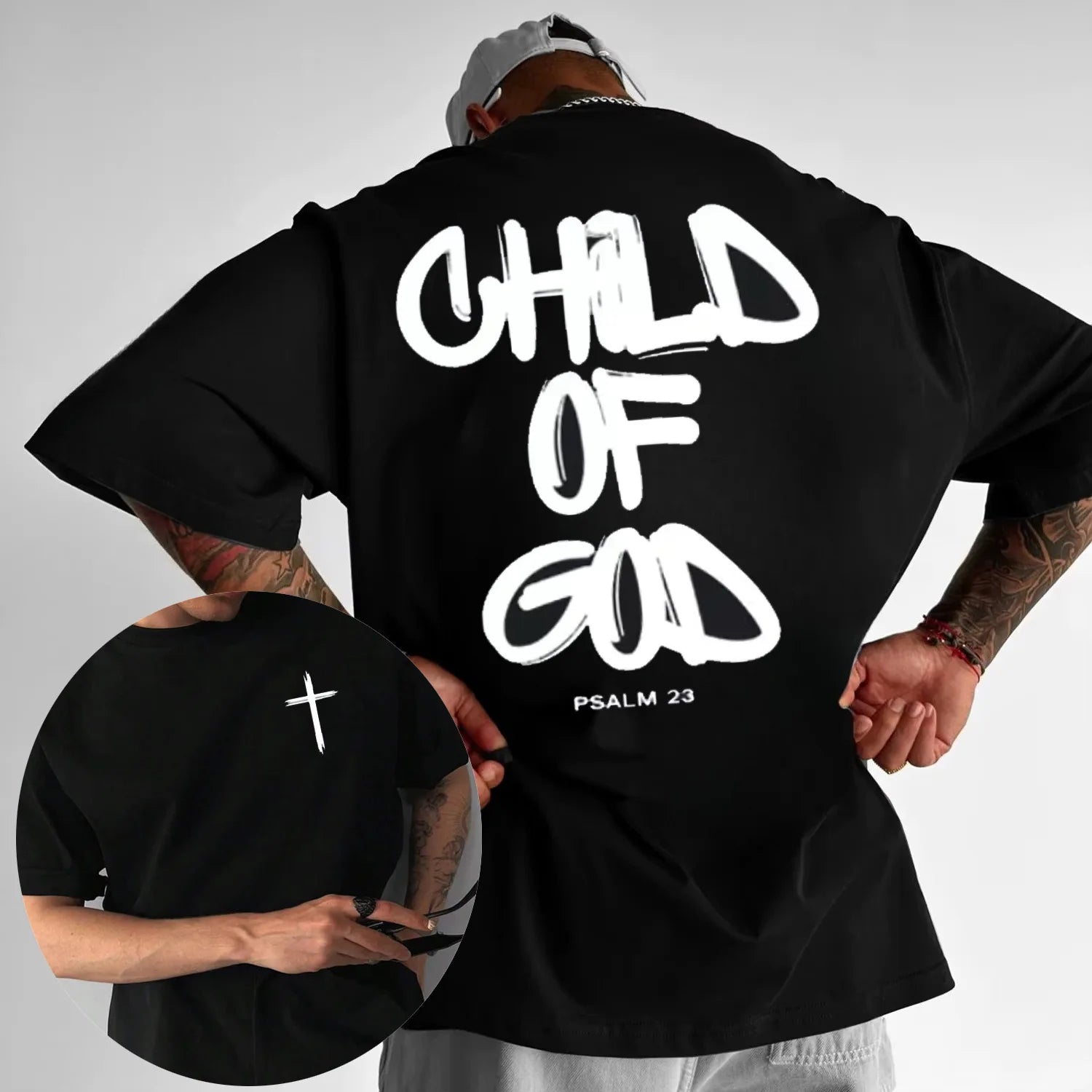 Child of God T-Shirt – Christian Faith Tee for Men | Breathable Cotton Summer Shirt