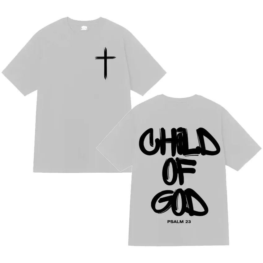 Child of God T-Shirt – Christian Faith Tee for Men | Breathable Cotton Summer Shirt
